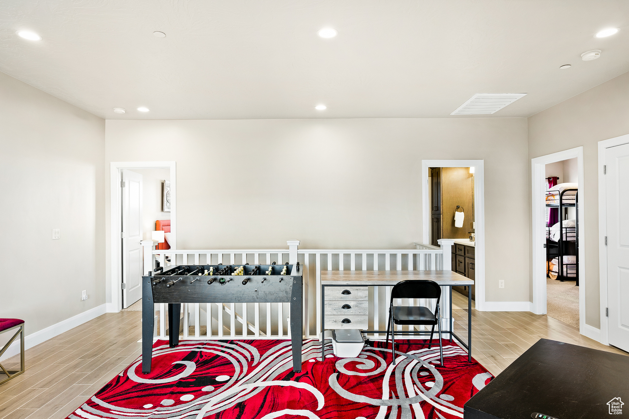 Bedroom featuring light wood-type flooring
