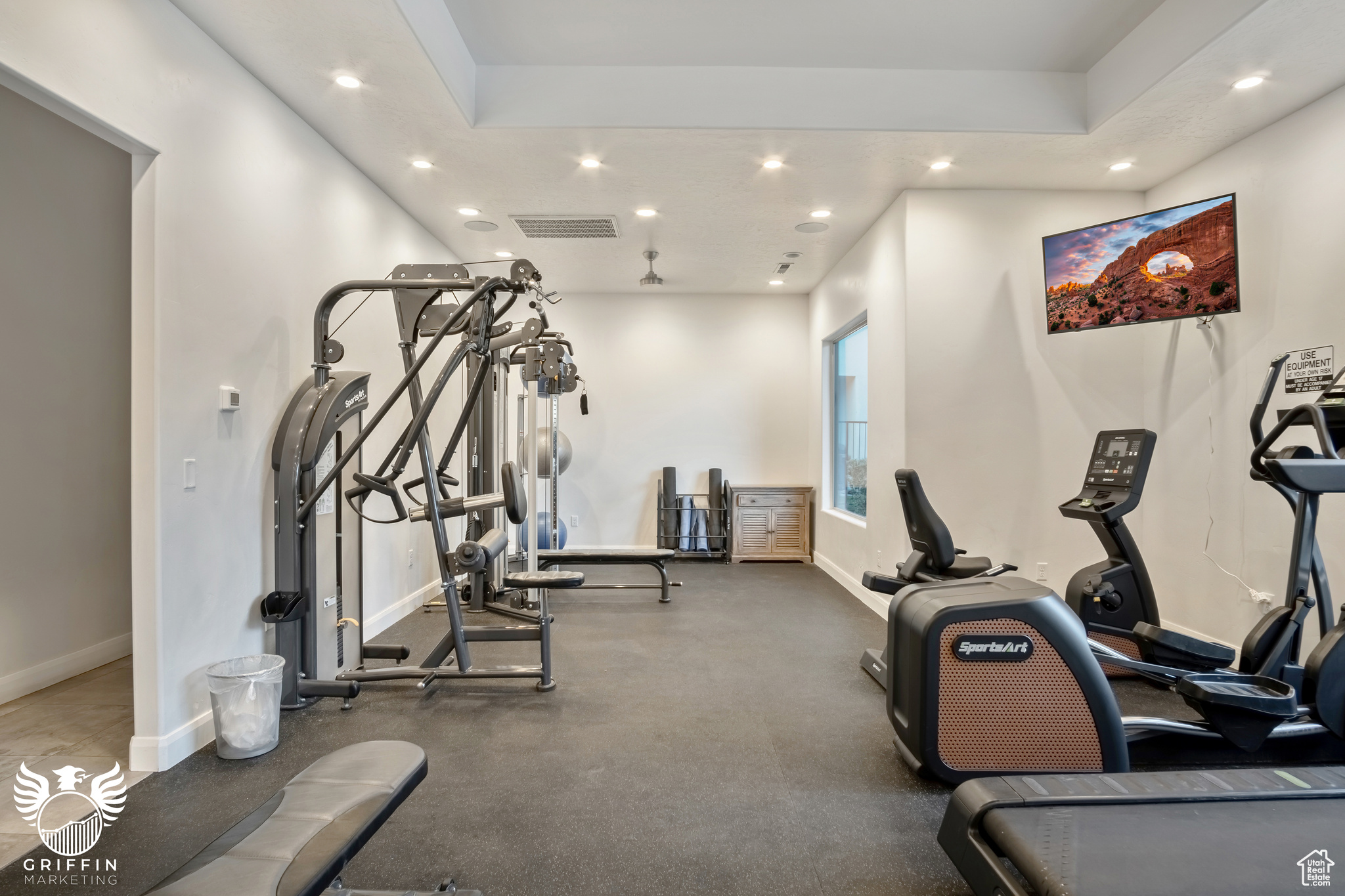 View of workout area