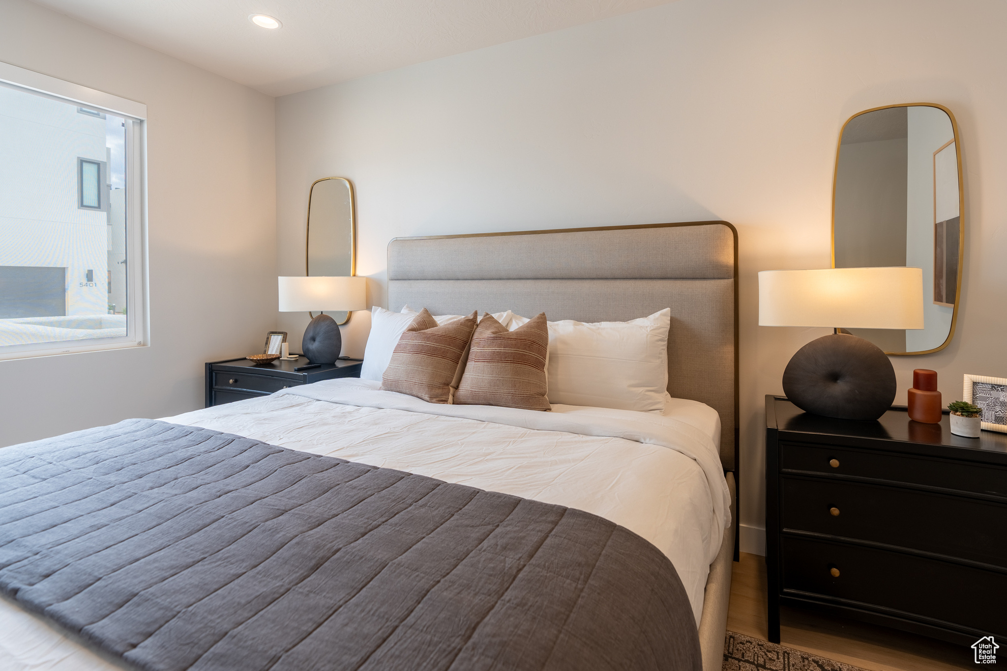 Bedroom featuring hardwood / wood-style floors