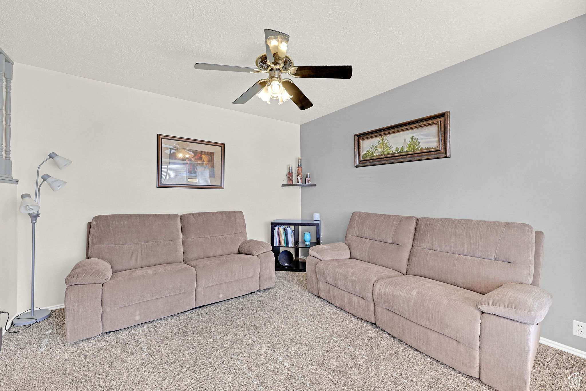 Living room off the front entry