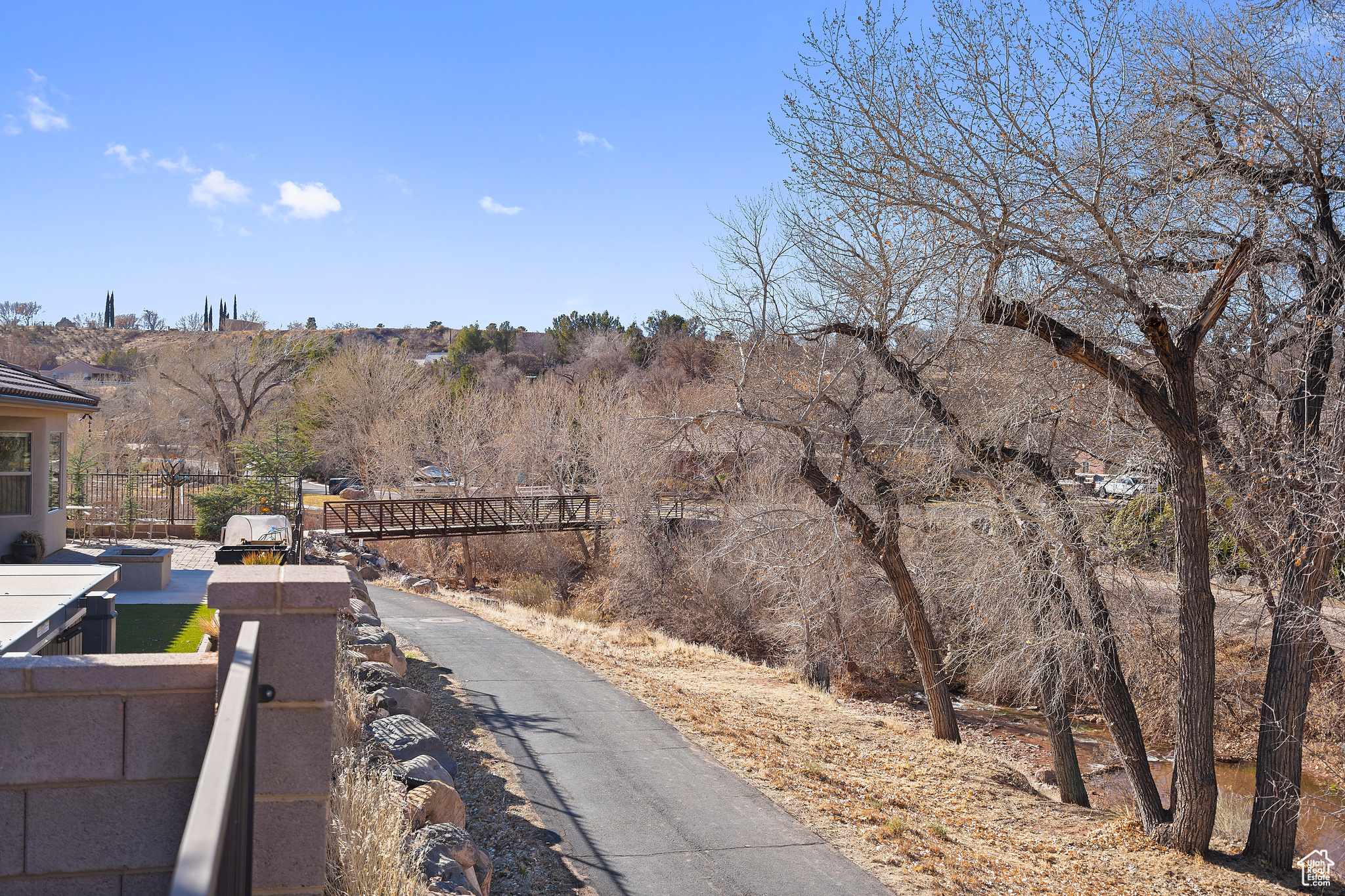 Steps from Walking Trail