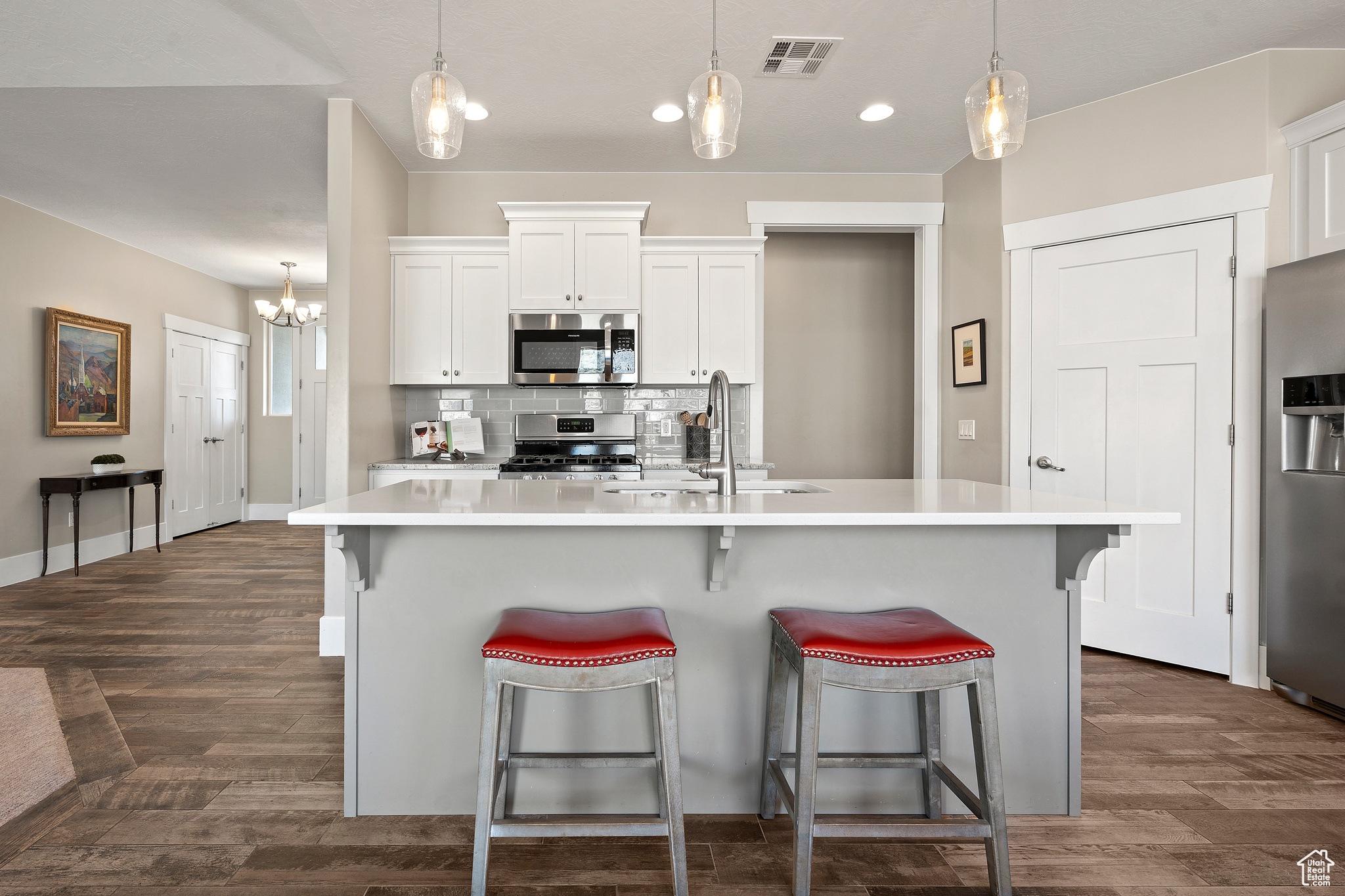Bar Seating & Pendent Lighting