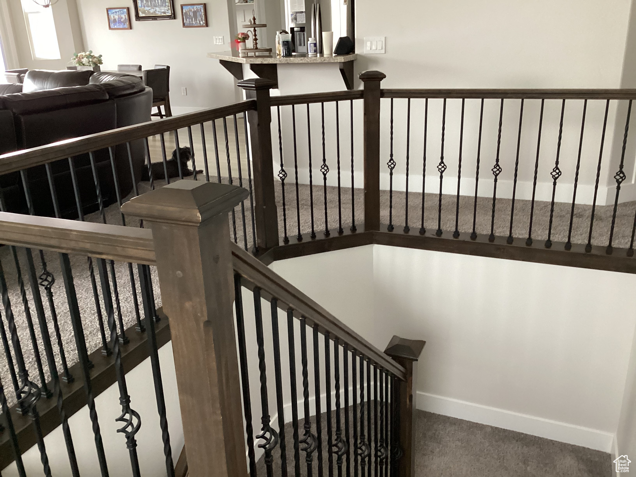 Stairs with carpet