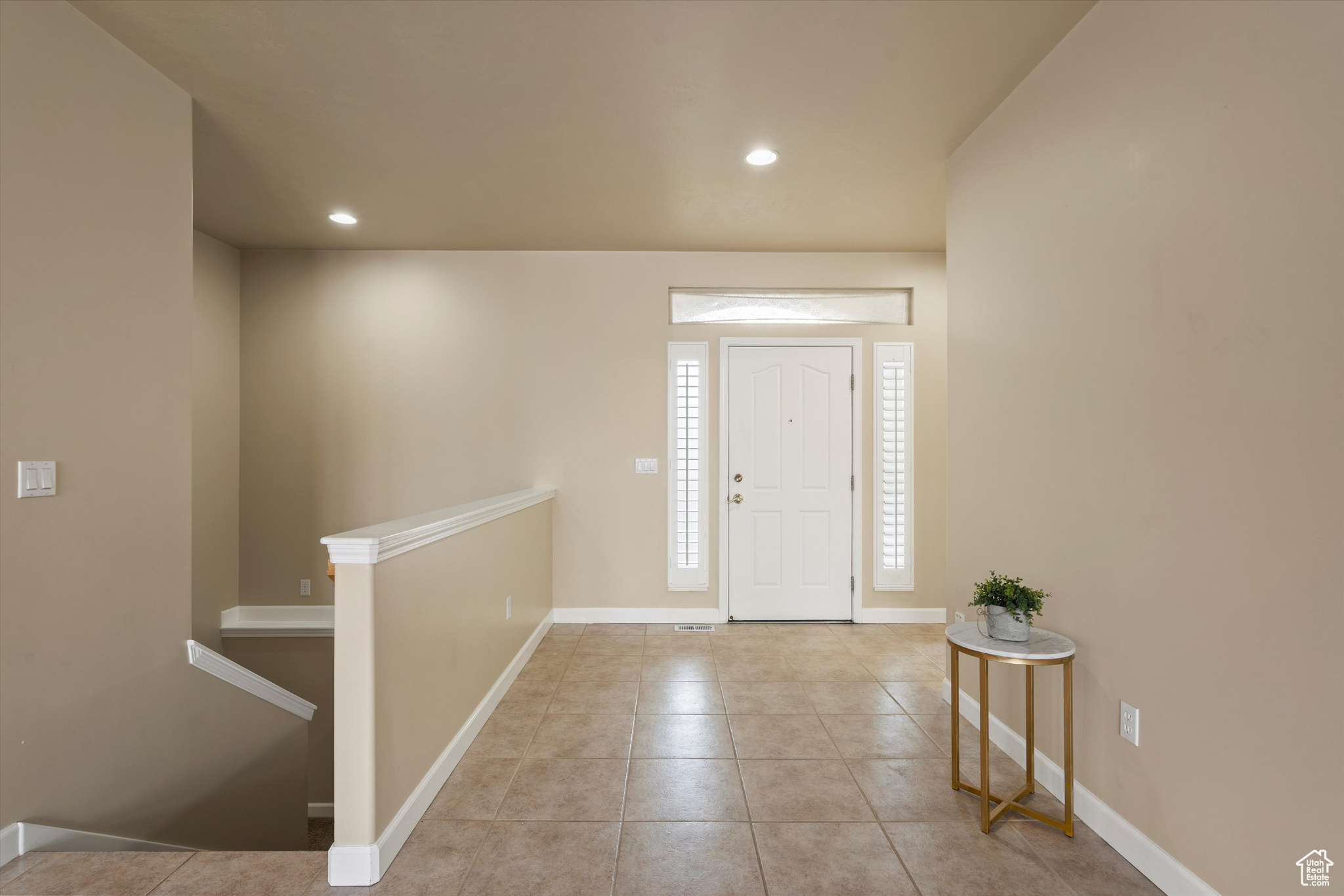 View of tiled foyer entrance
