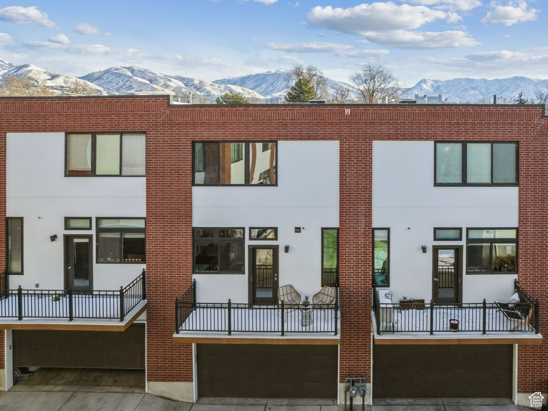 Back of house featuring a mountain view