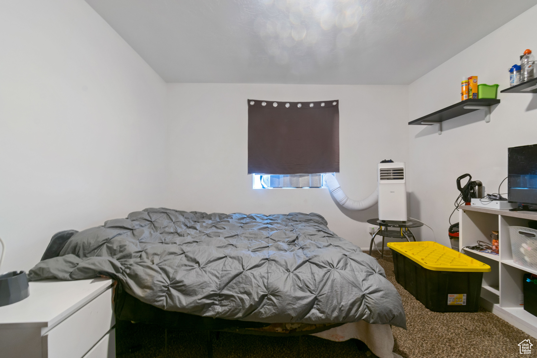 Bedroom featuring carpet floors