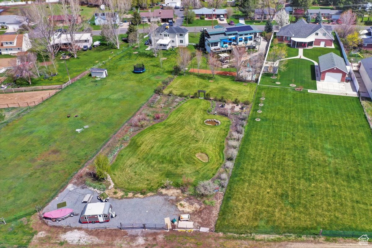 Drone / aerial view featuring a residential view