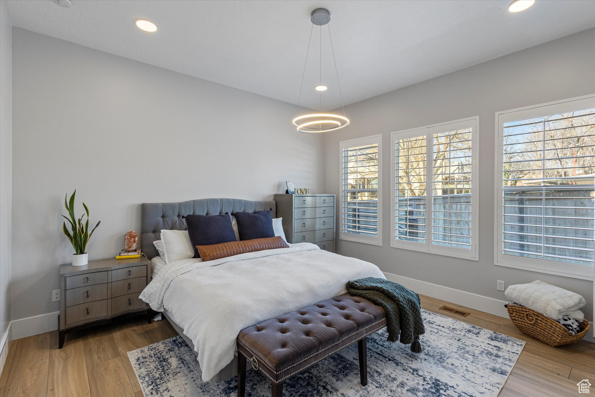 Bedroom featuring light hardwood / wood-style flooring