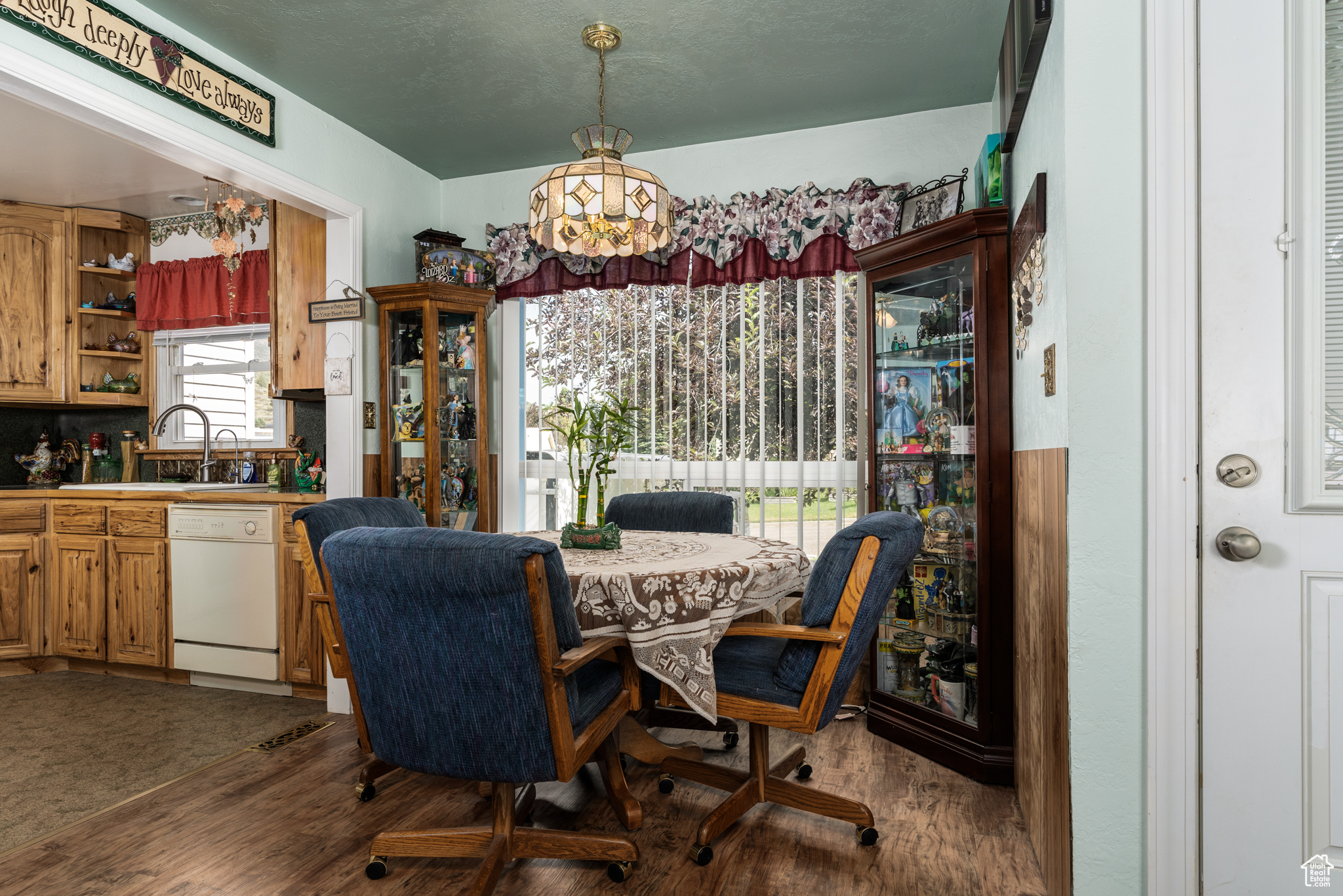 Dining space featuring wood finished floors