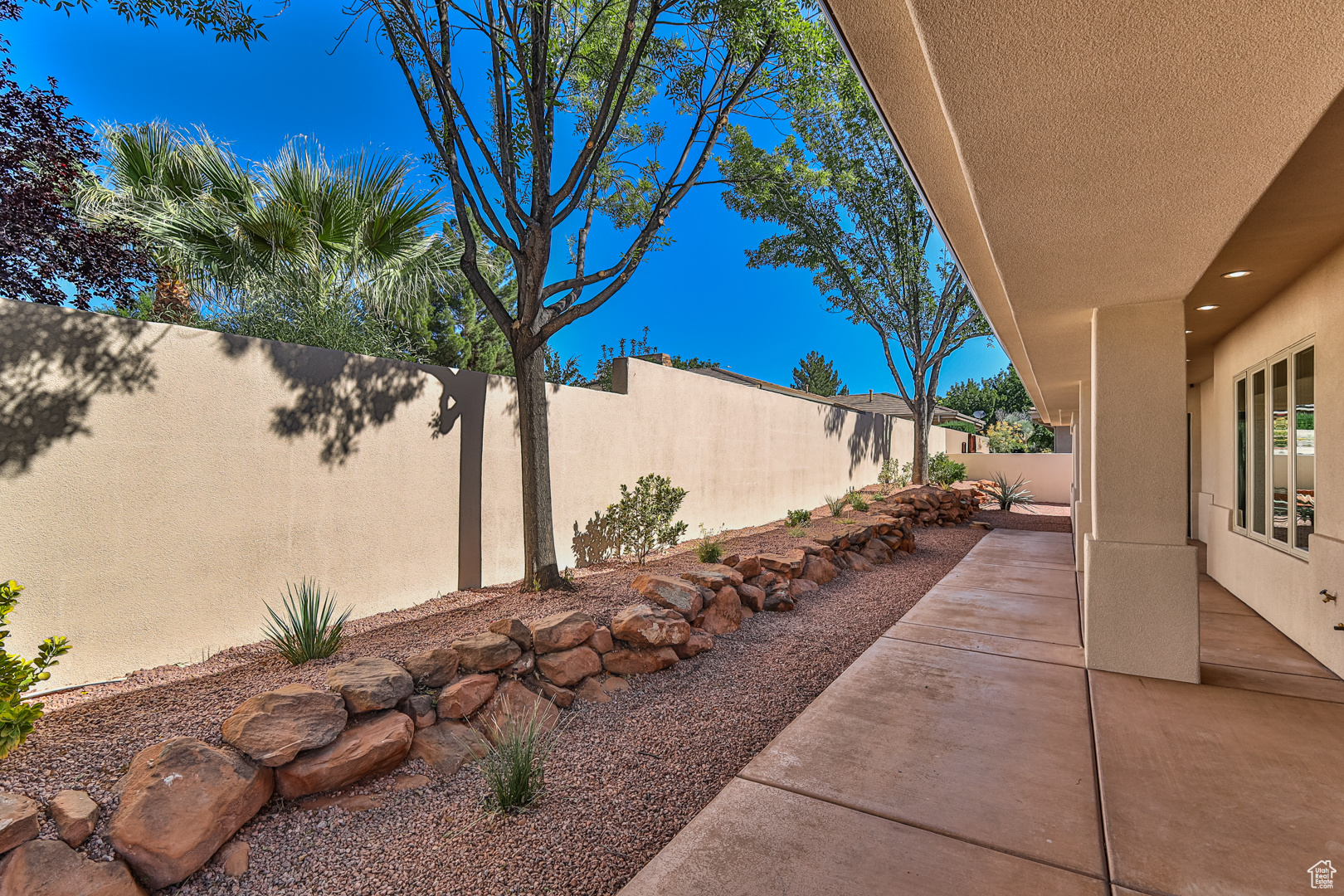 View of yard featuring a patio area