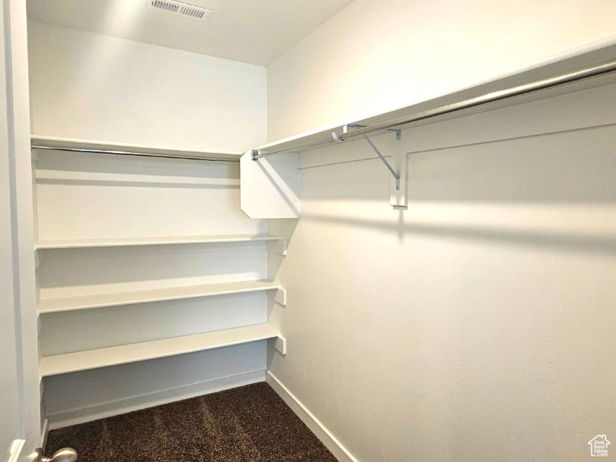 Spacious closet in main bedroom