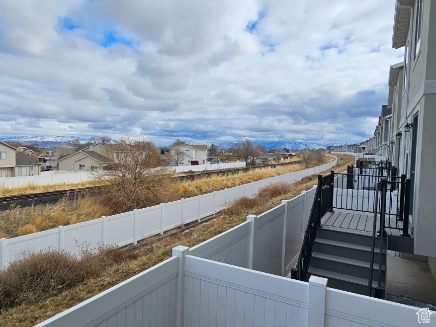 View of balcony with no backdoor neighbors