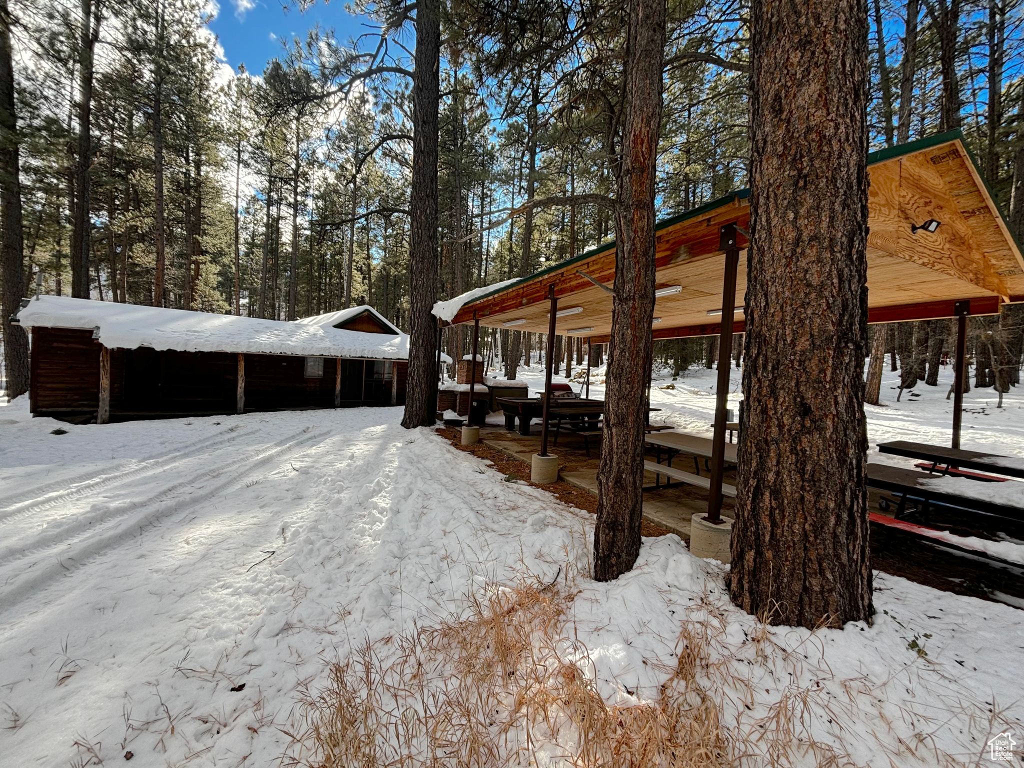 View of snow covered exterior