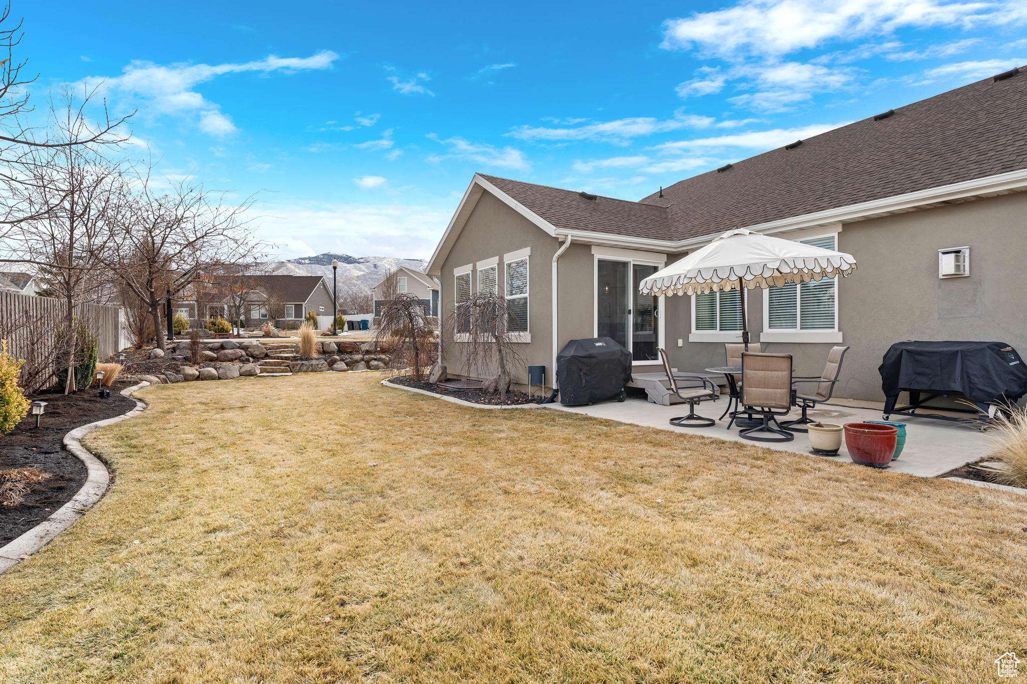 Backyard  with a patio