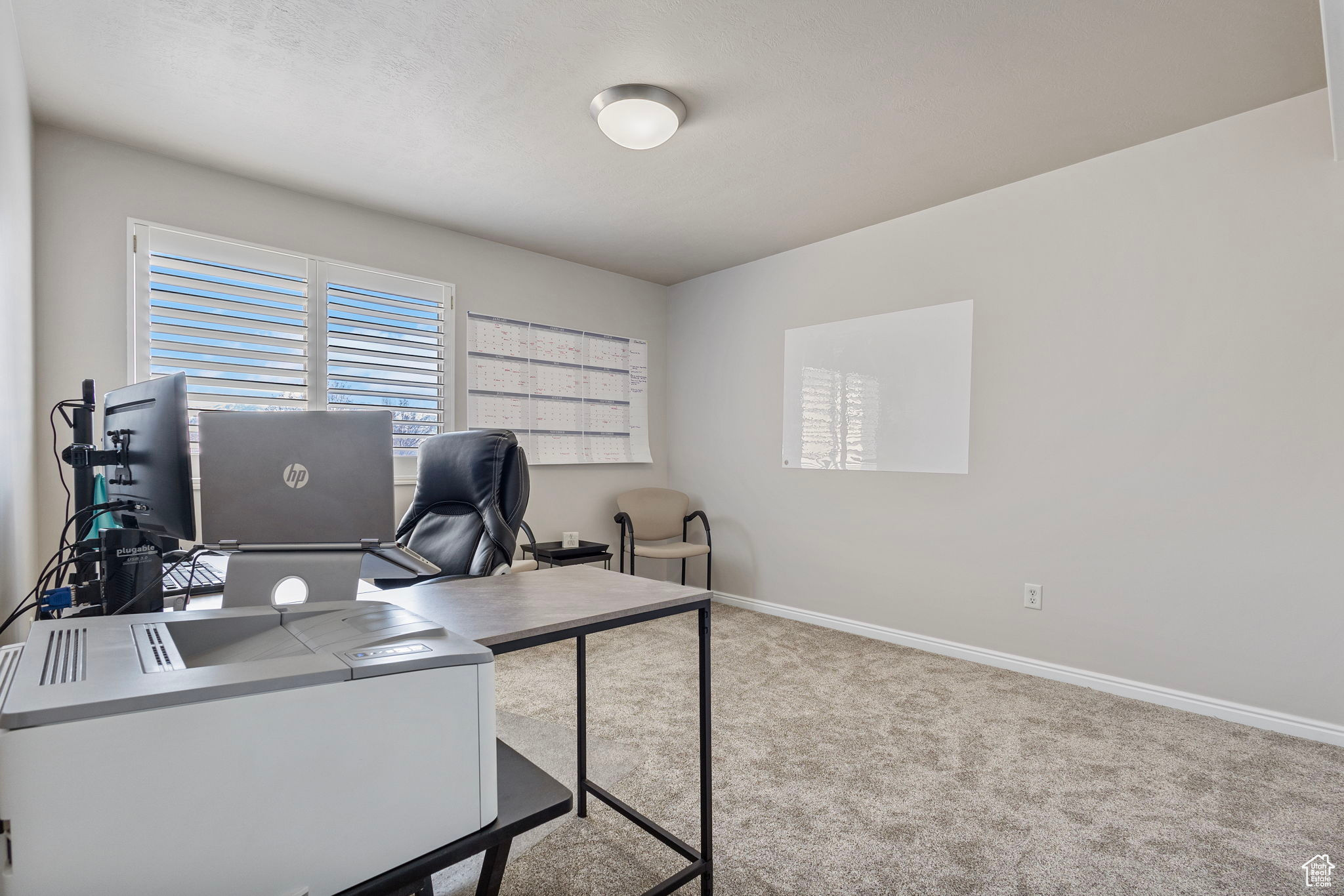 View of carpeted office