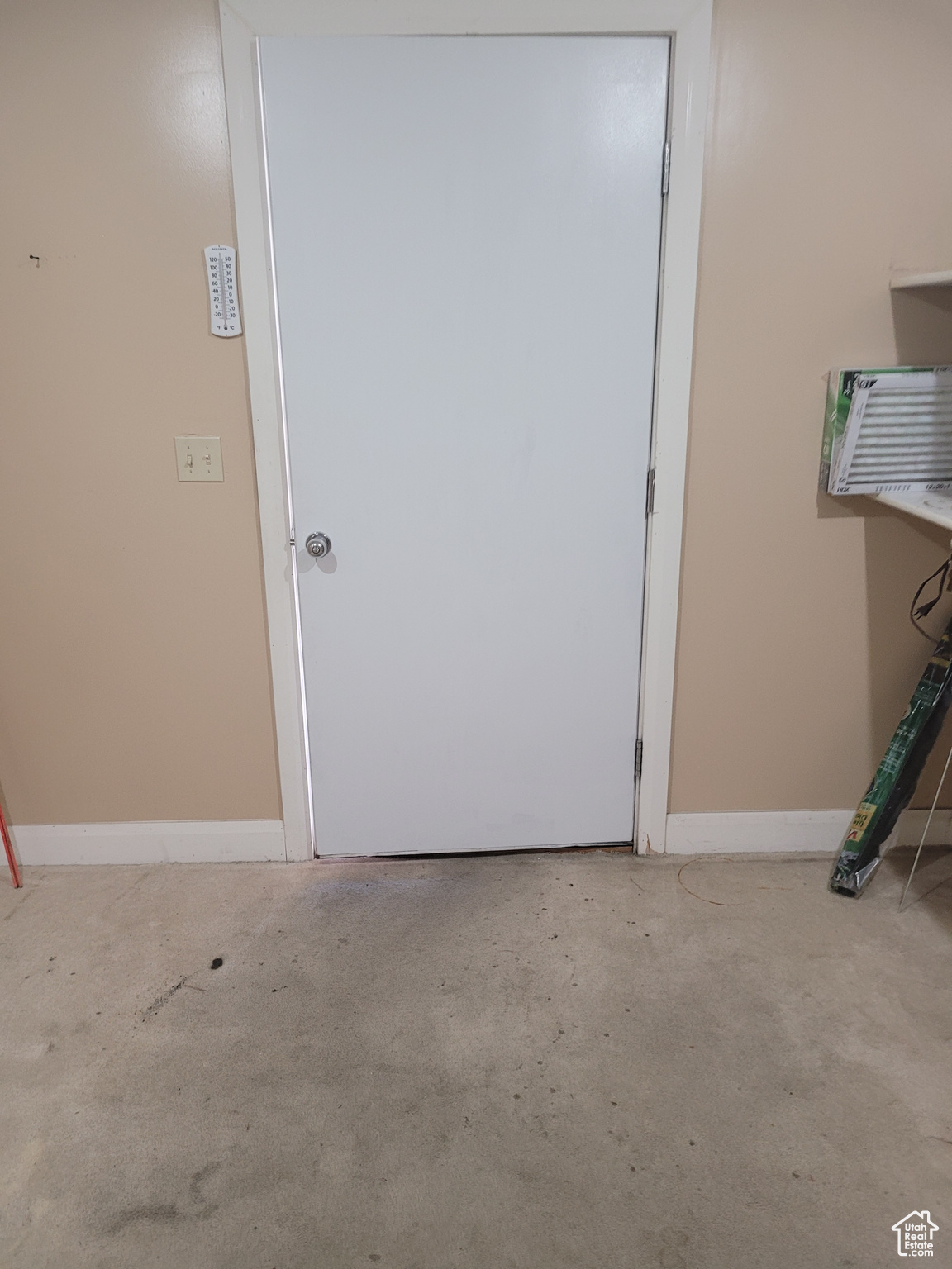 Interior space featuring baseboards