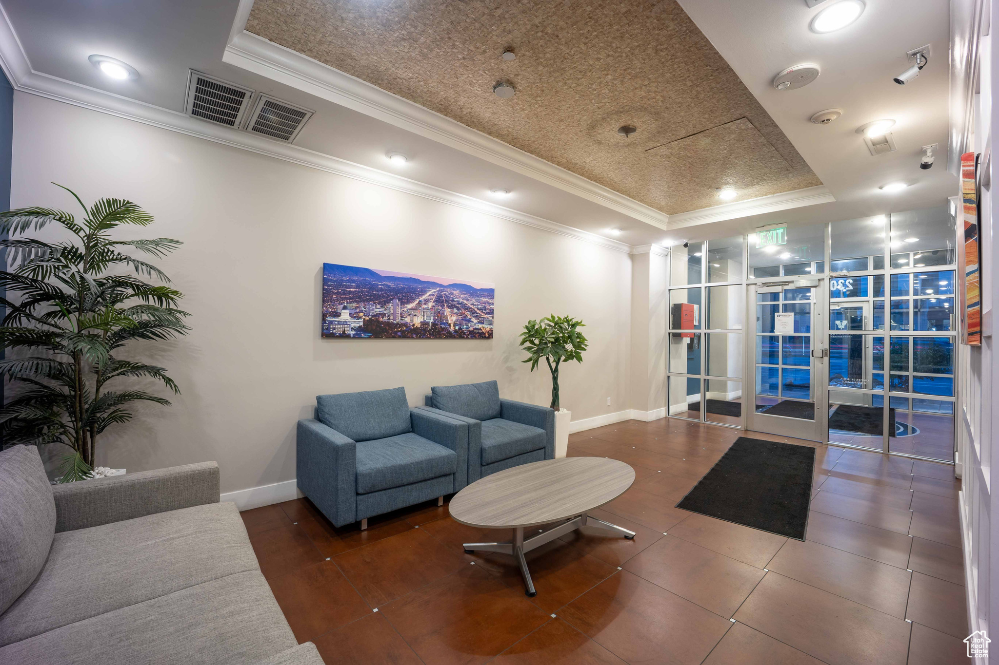 Lobby with visible vents