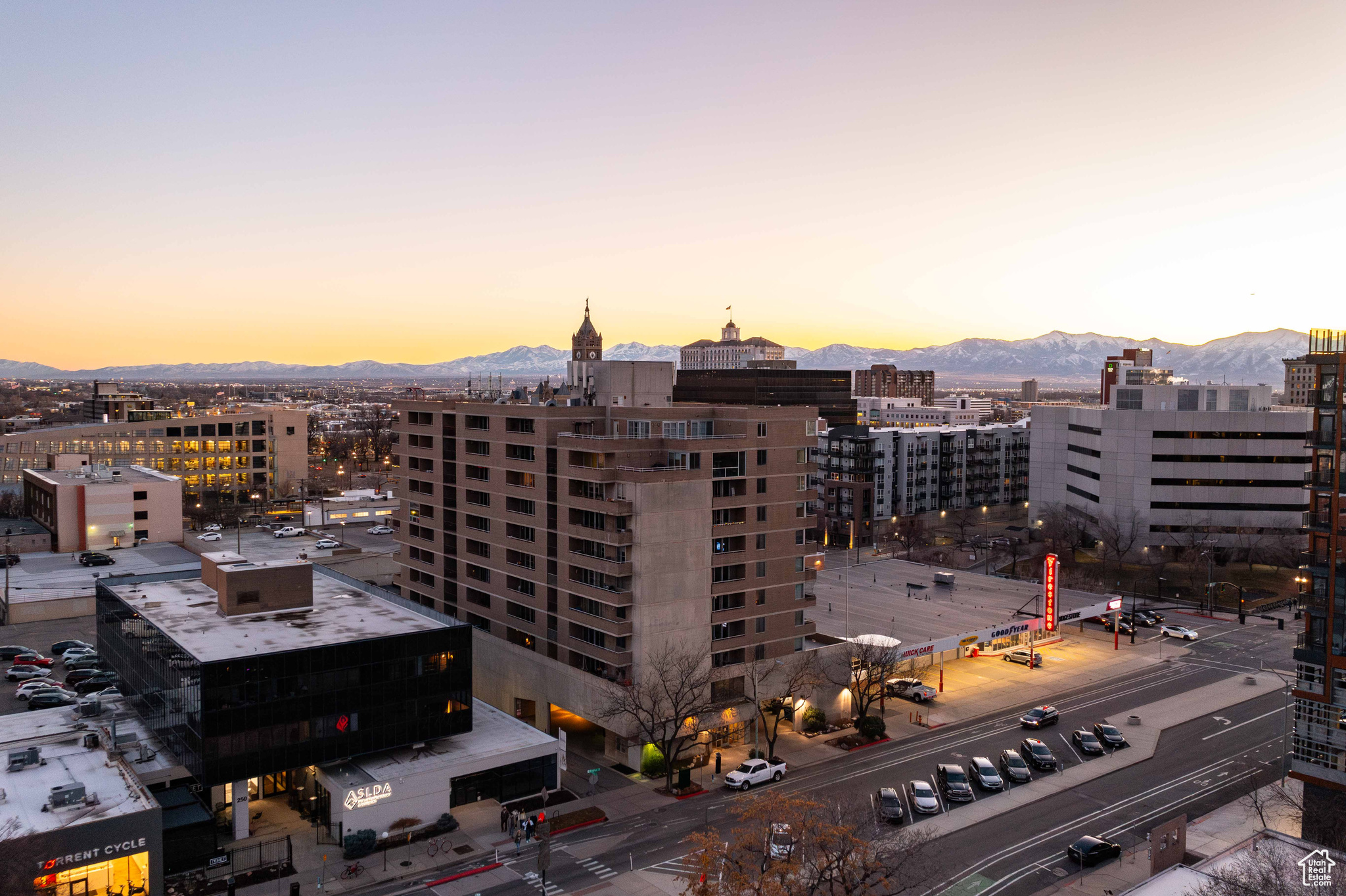 City view with a mountain view