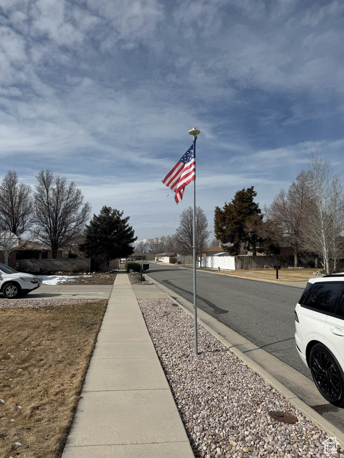 View of street looking west