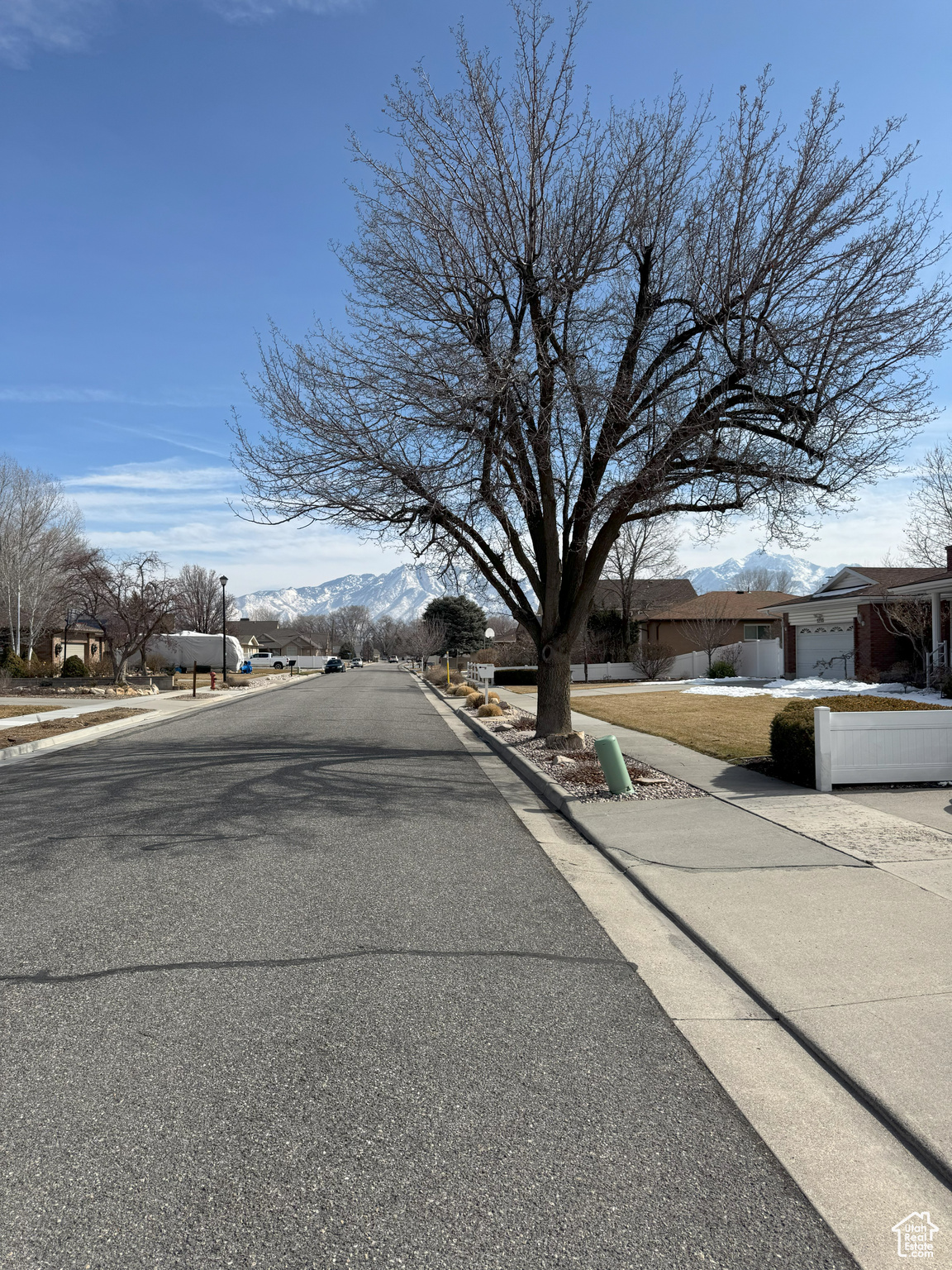 View of street looking east