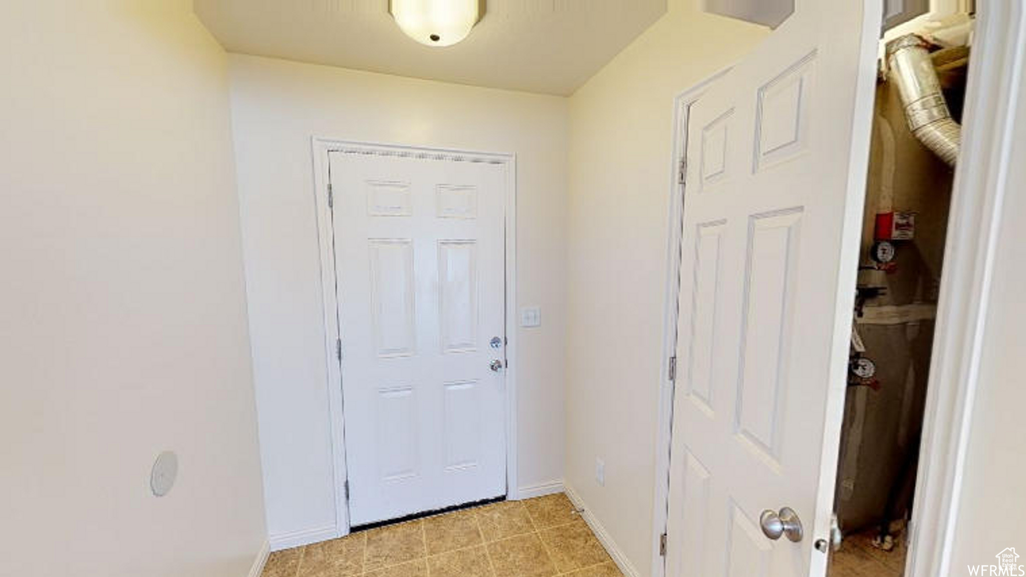 Doorway with baseboards