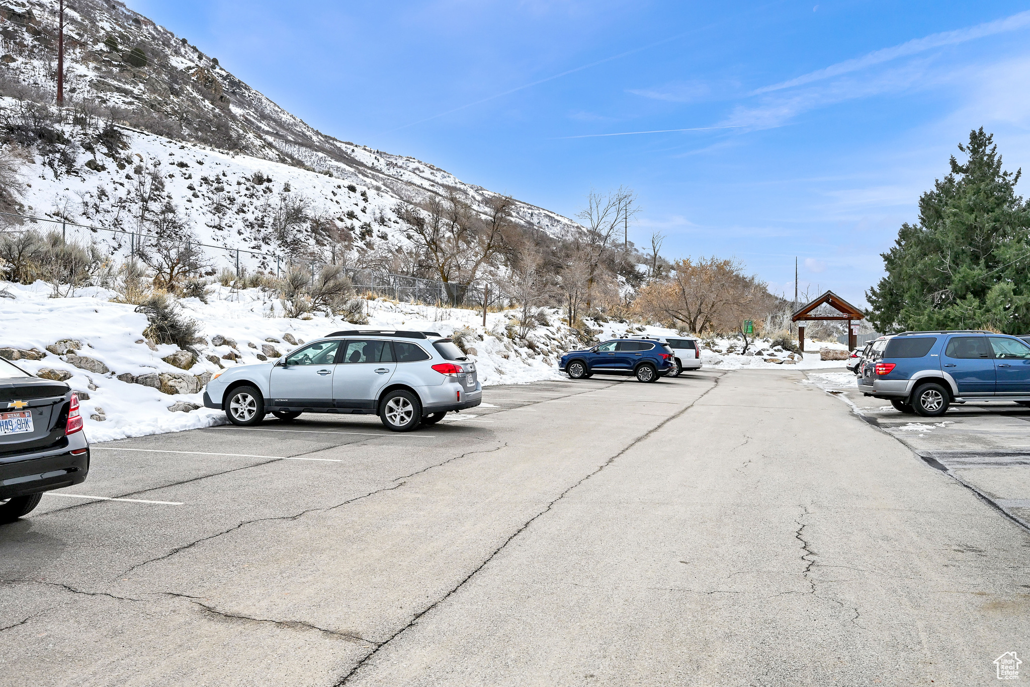 View of road featuring a mountain view