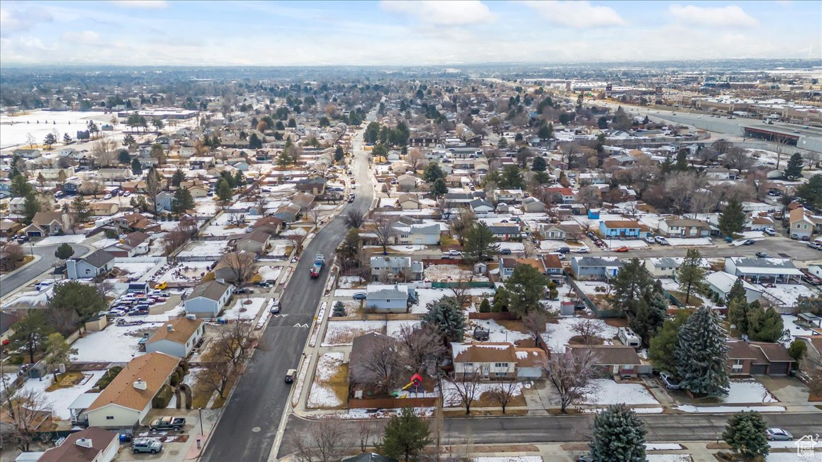 Drone / aerial view with a residential view