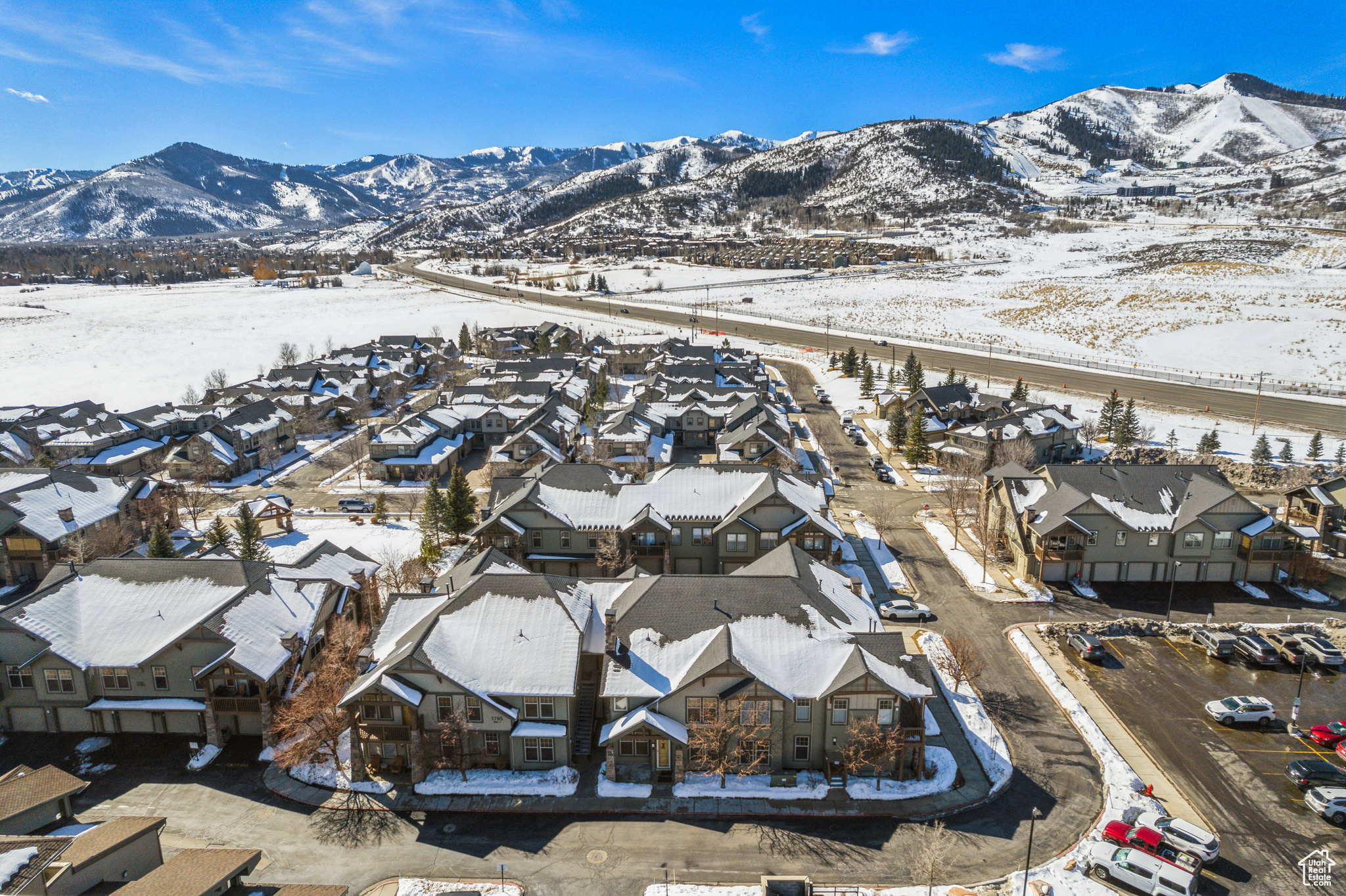 Aerial View of Park City and Olympic Park