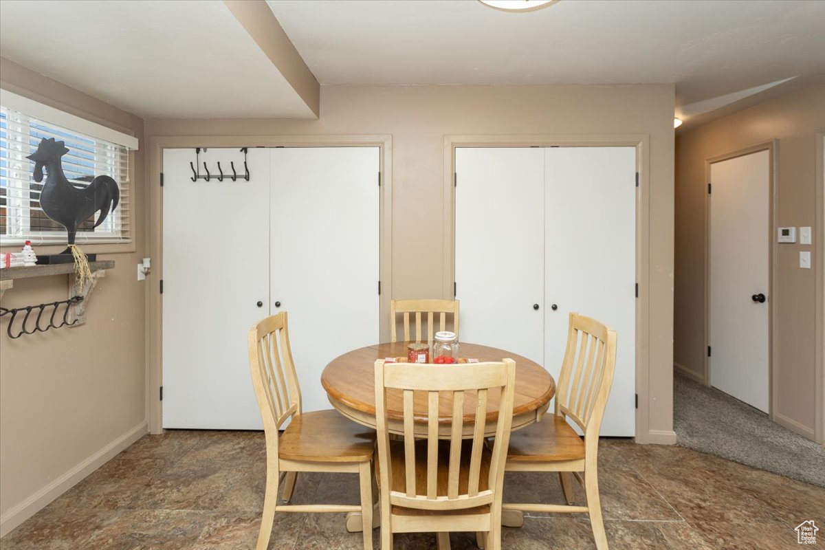 View of dining room