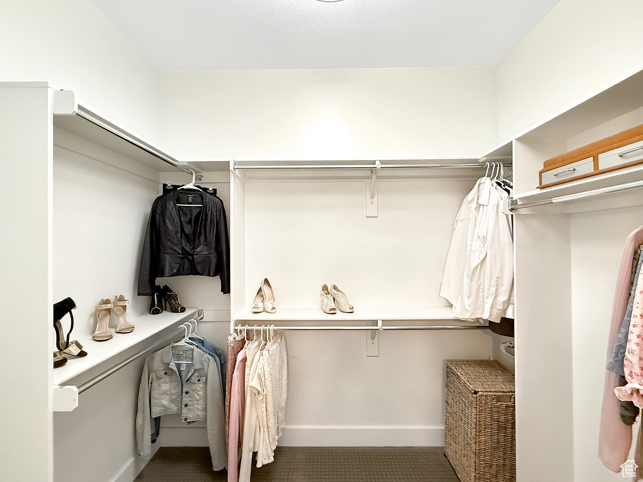 View of spacious closet