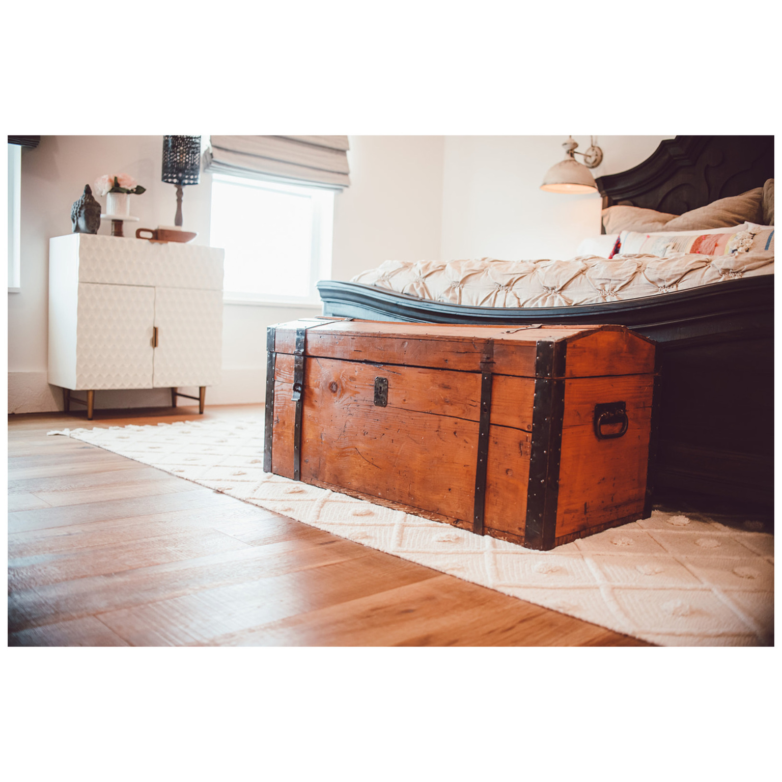 Interior space with wood finished floors