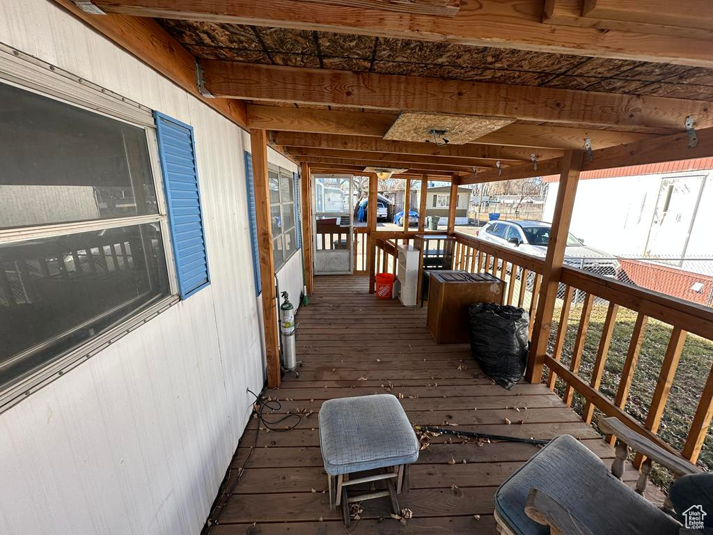 View of deck