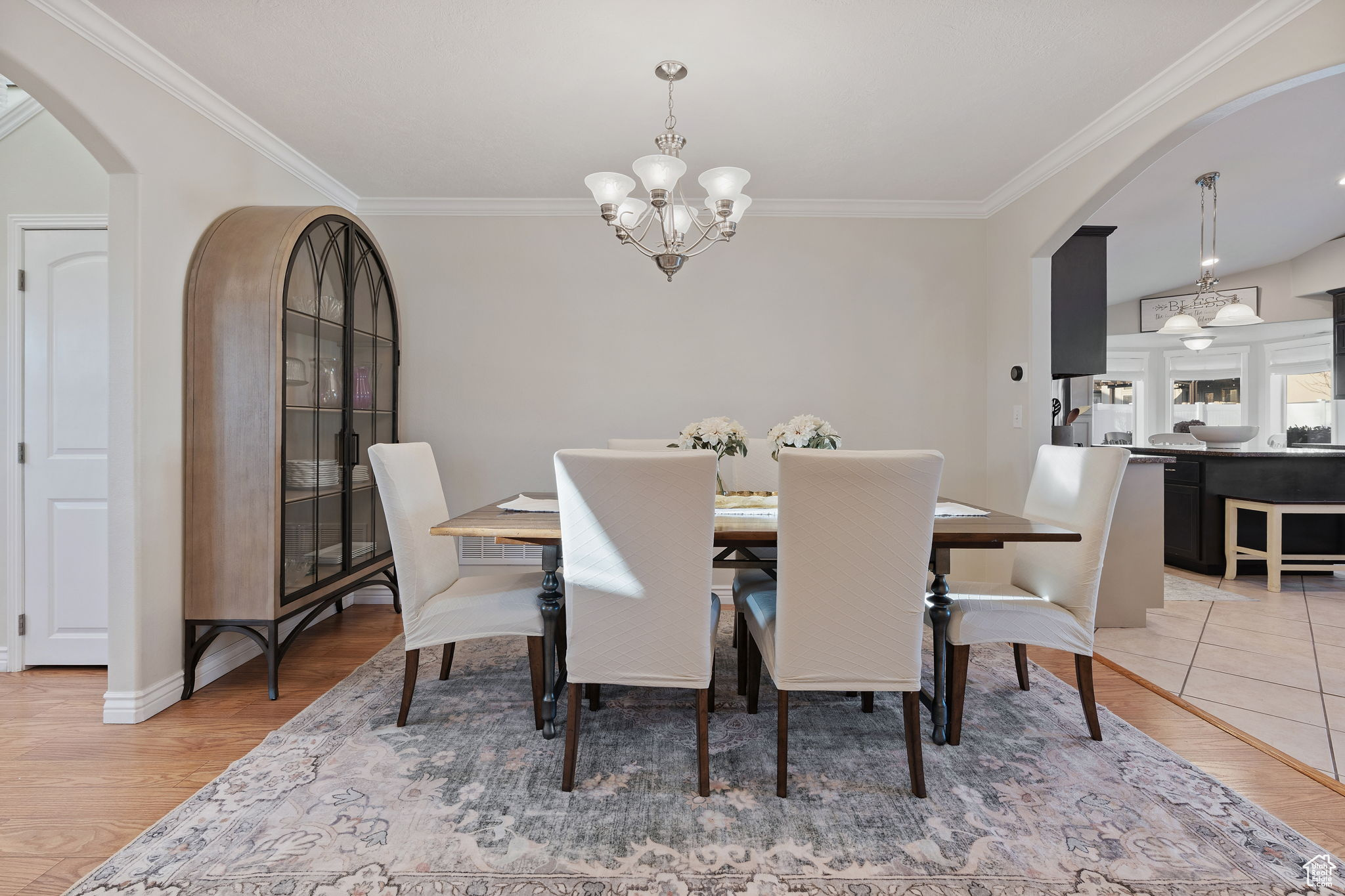Large formal dining area.