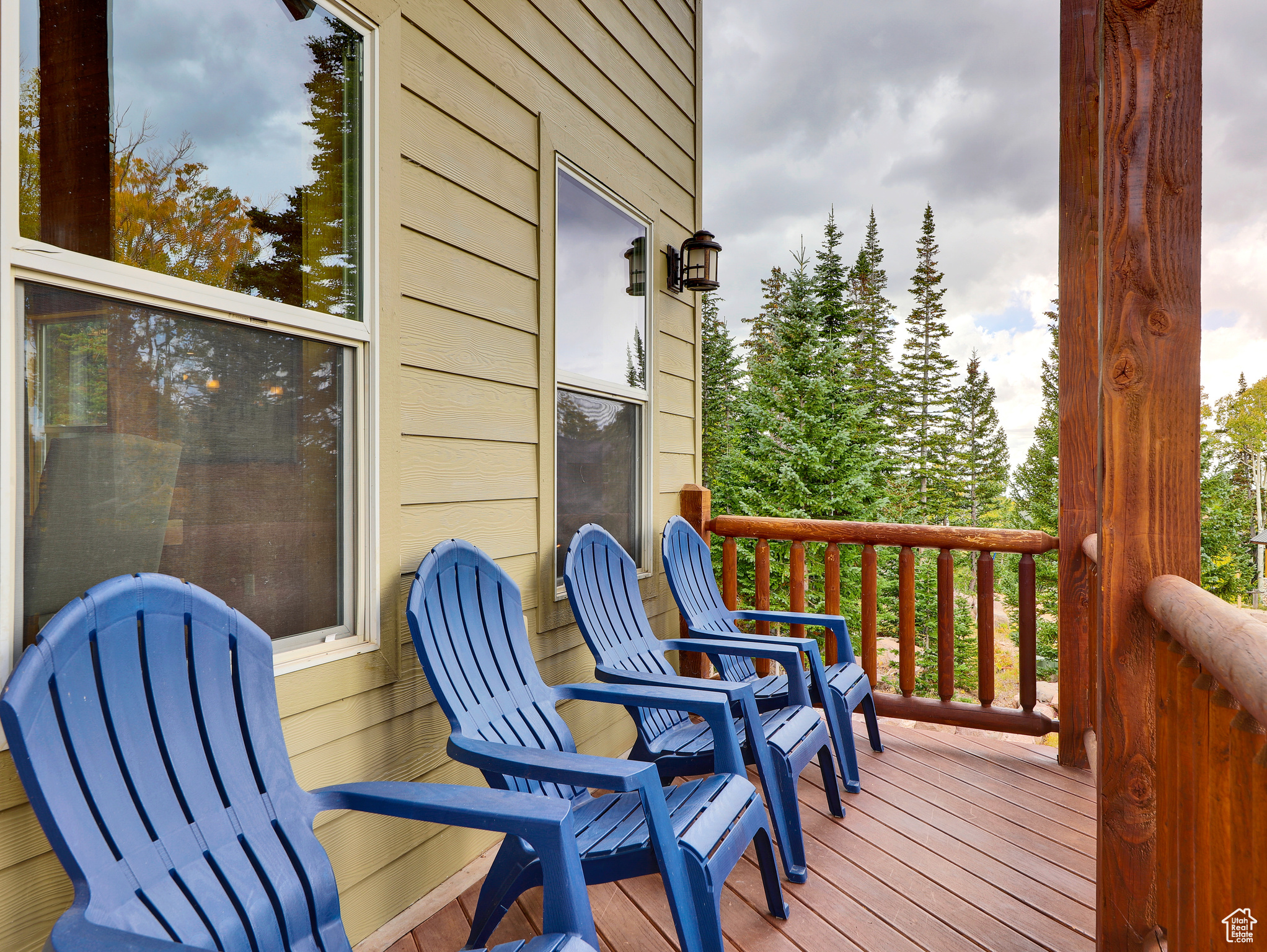 View of wooden terrace