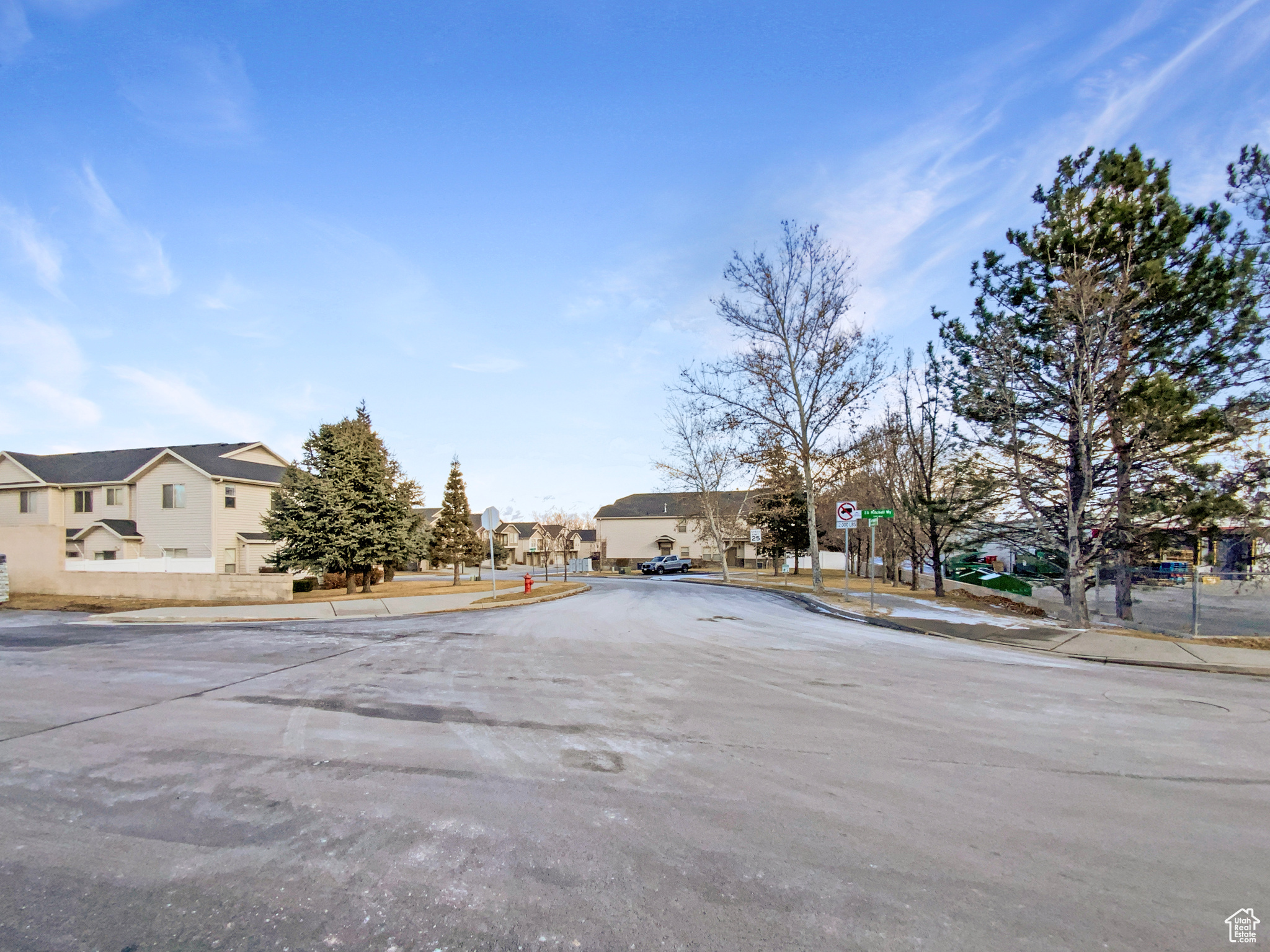 View of front of home with a residential view