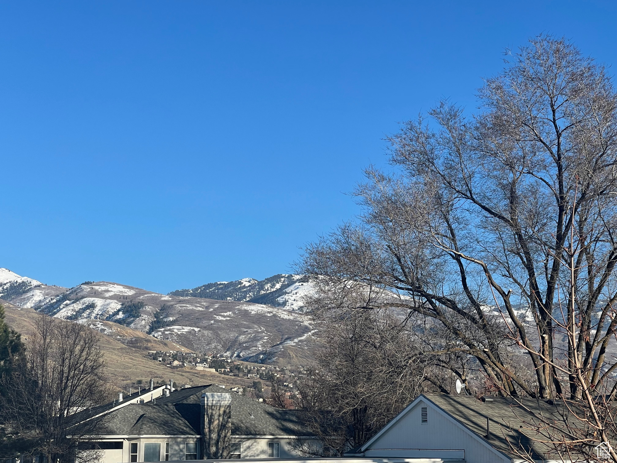 Beautiful mountain view from balcony