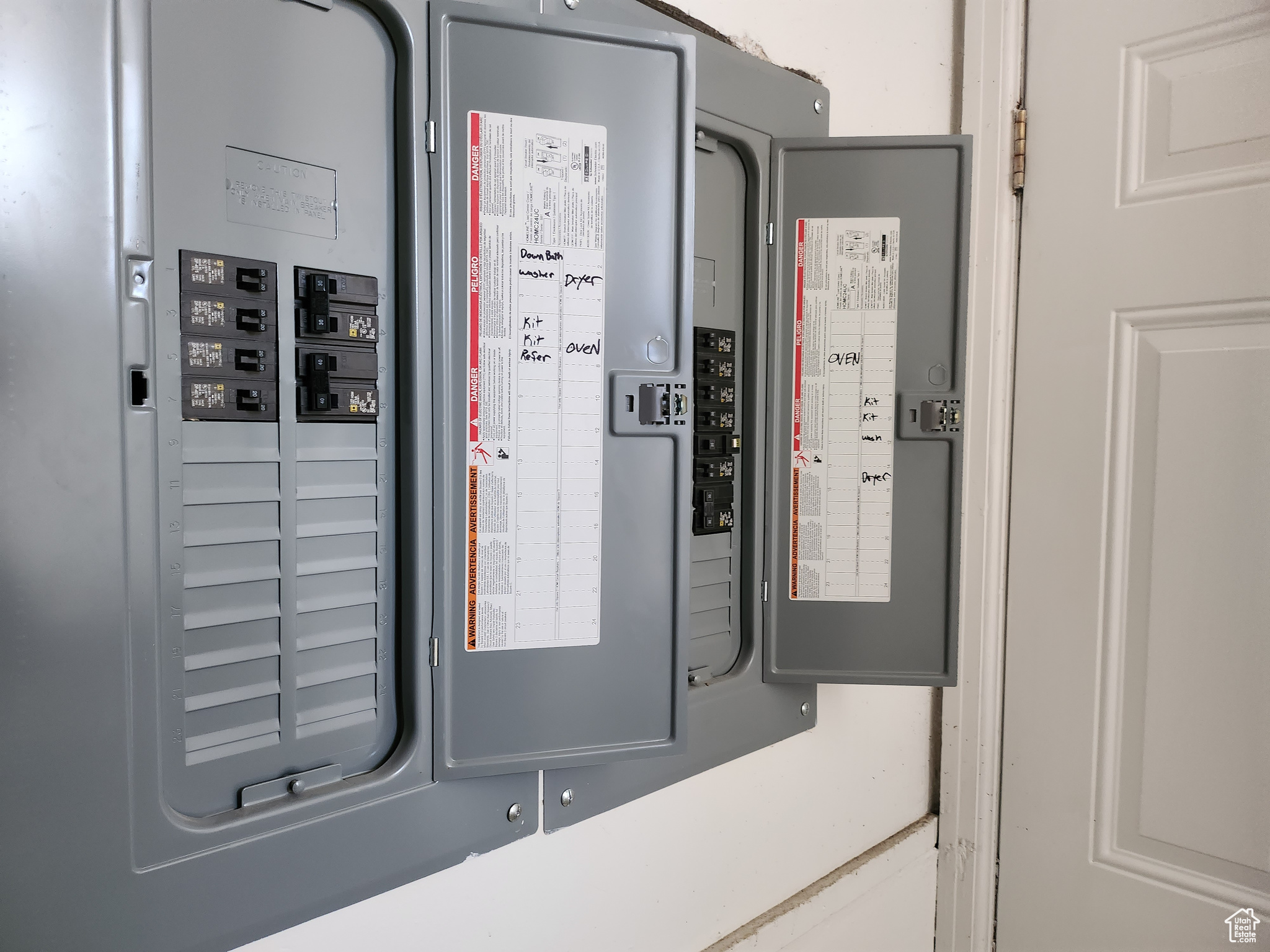 Utility room featuring electric panel