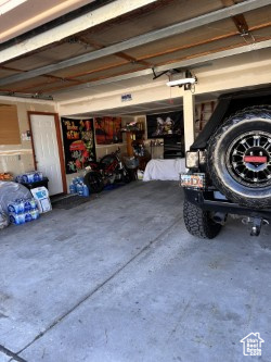 Spacious 2 Car Garage with Opener