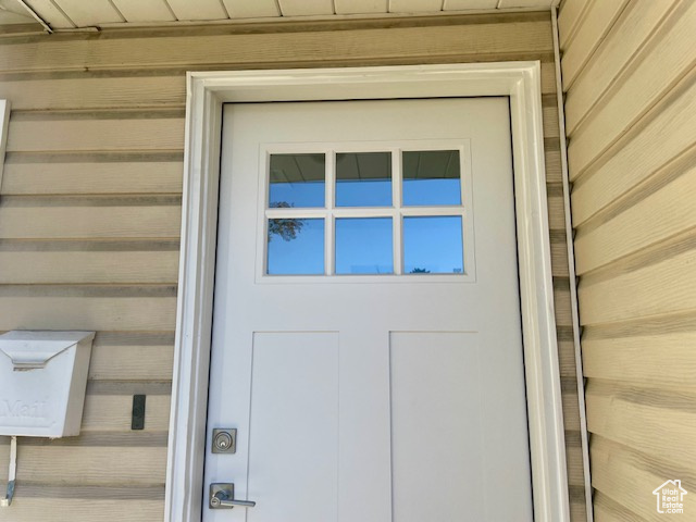 View of entrance to property