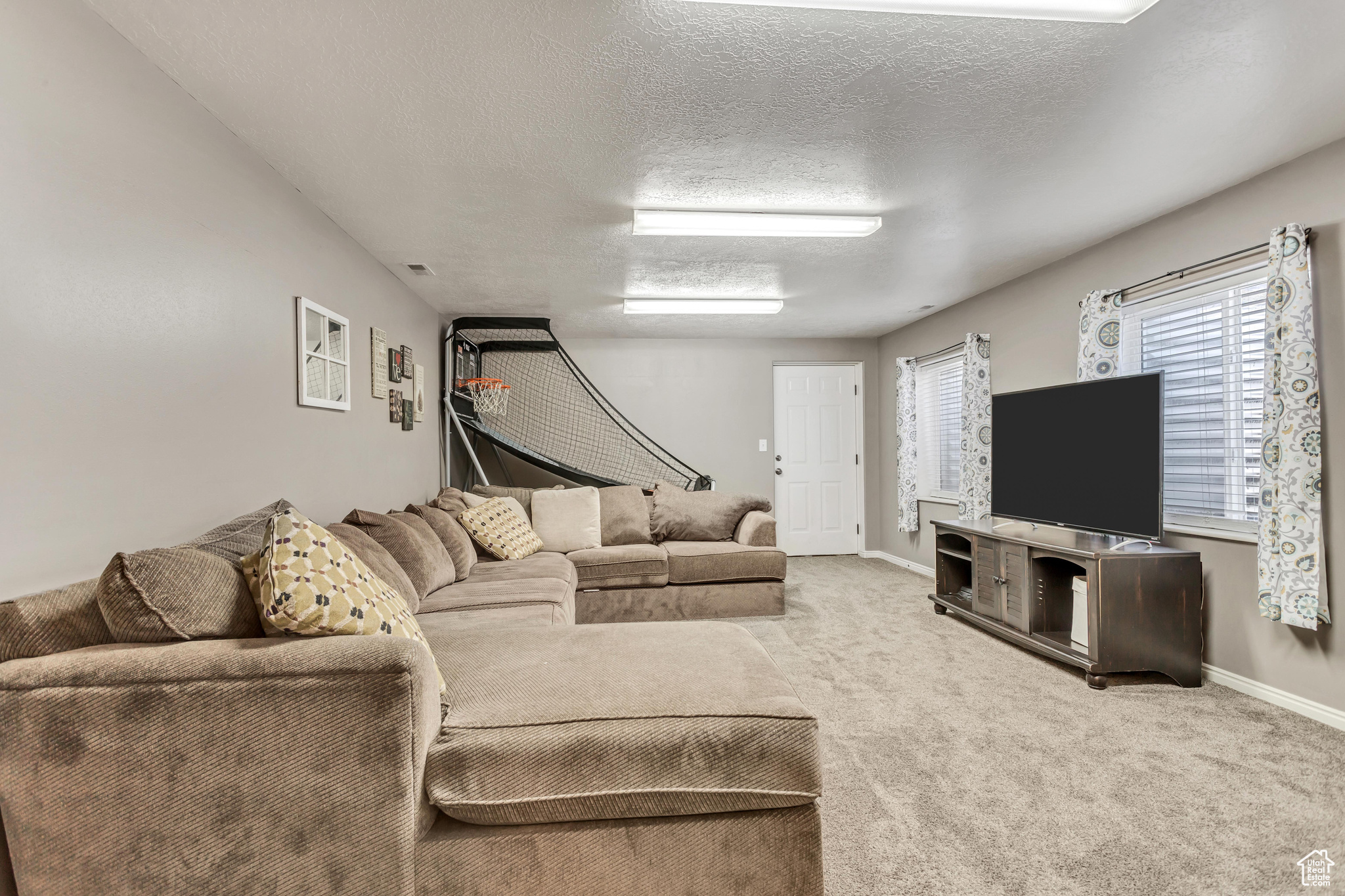 basement entrance to family room