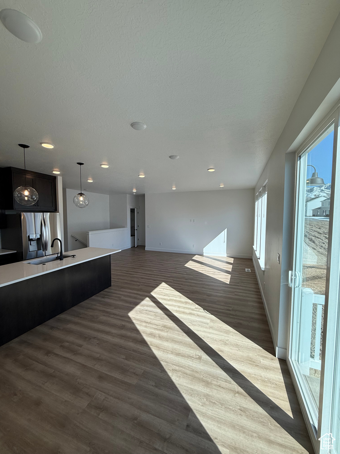 View of dining room & living room