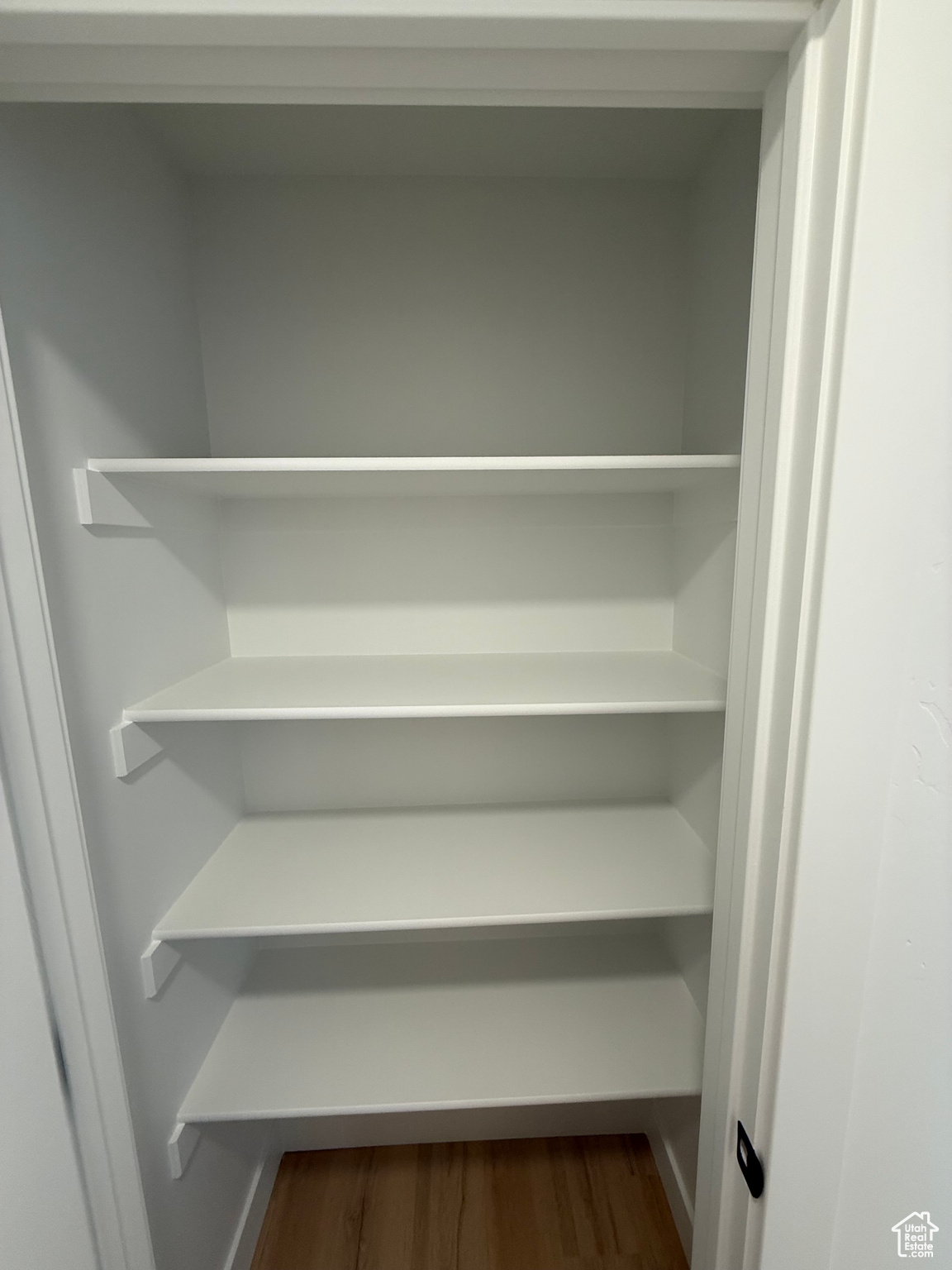 Storage closet on ADU side.