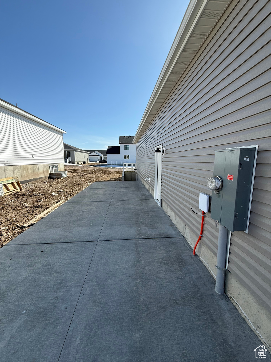 Extended patio for parking