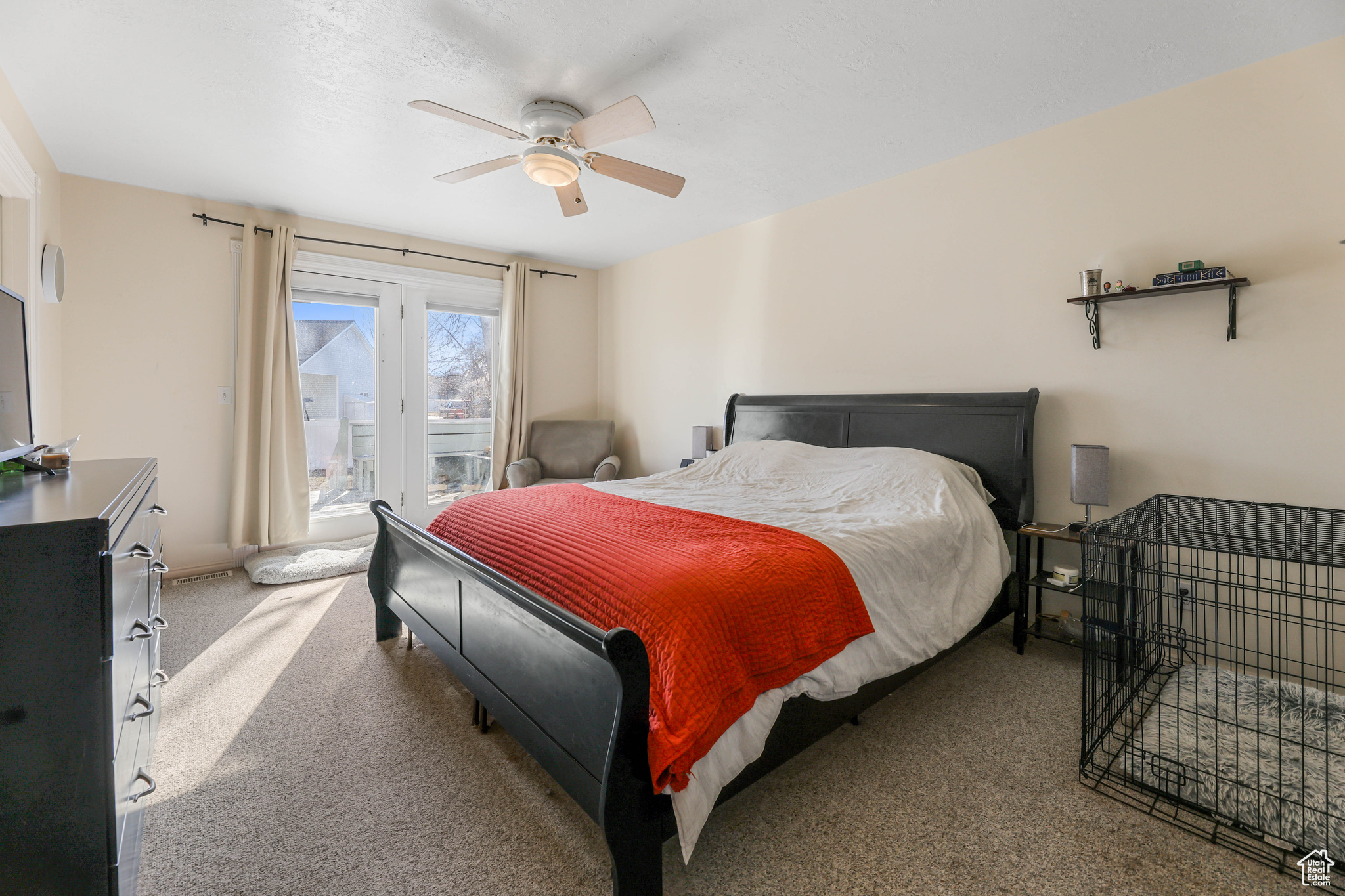 Primary ensuite bedroom is spacious and with its own entrance to the back deck.