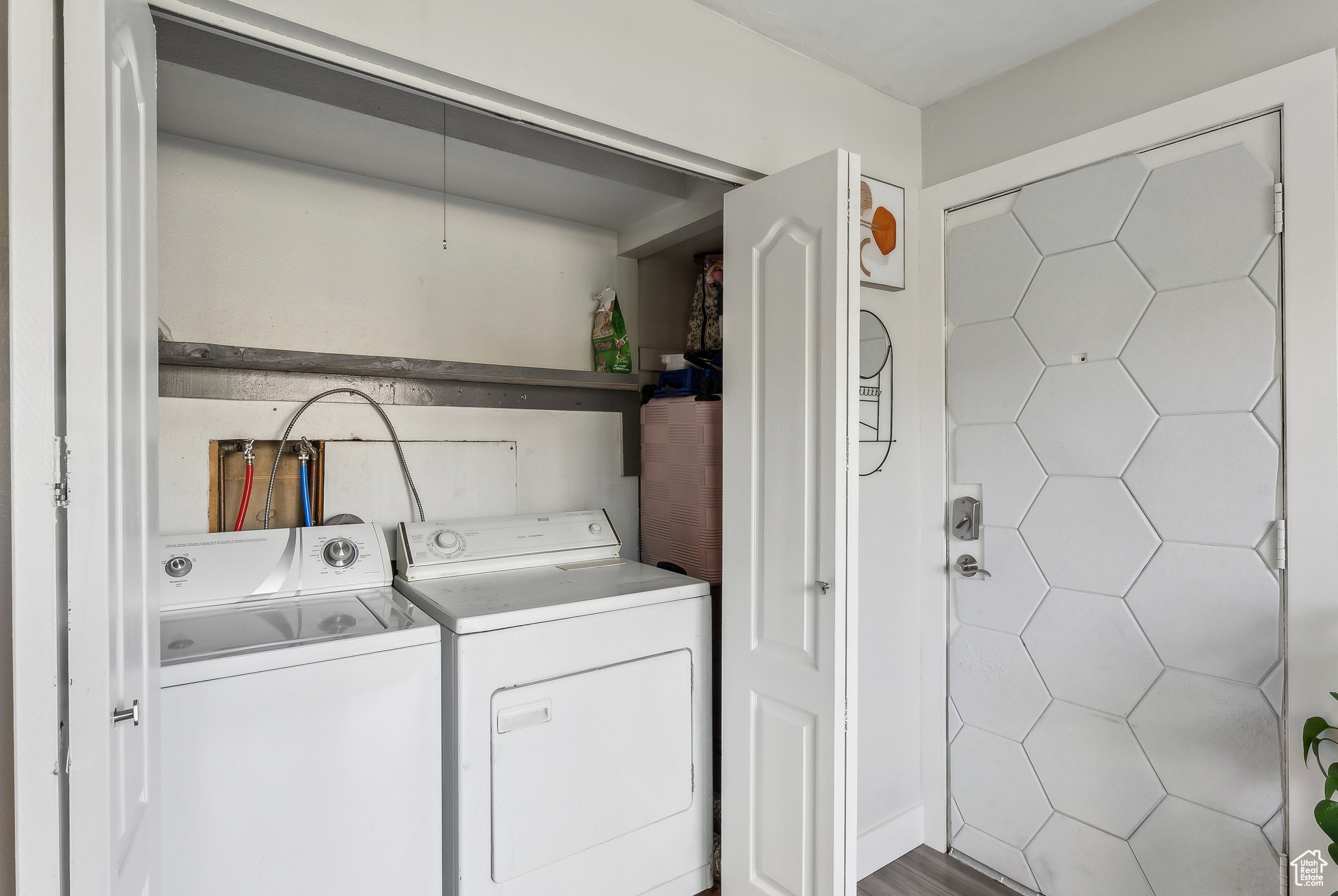 Laundry area featuring washer and dryer