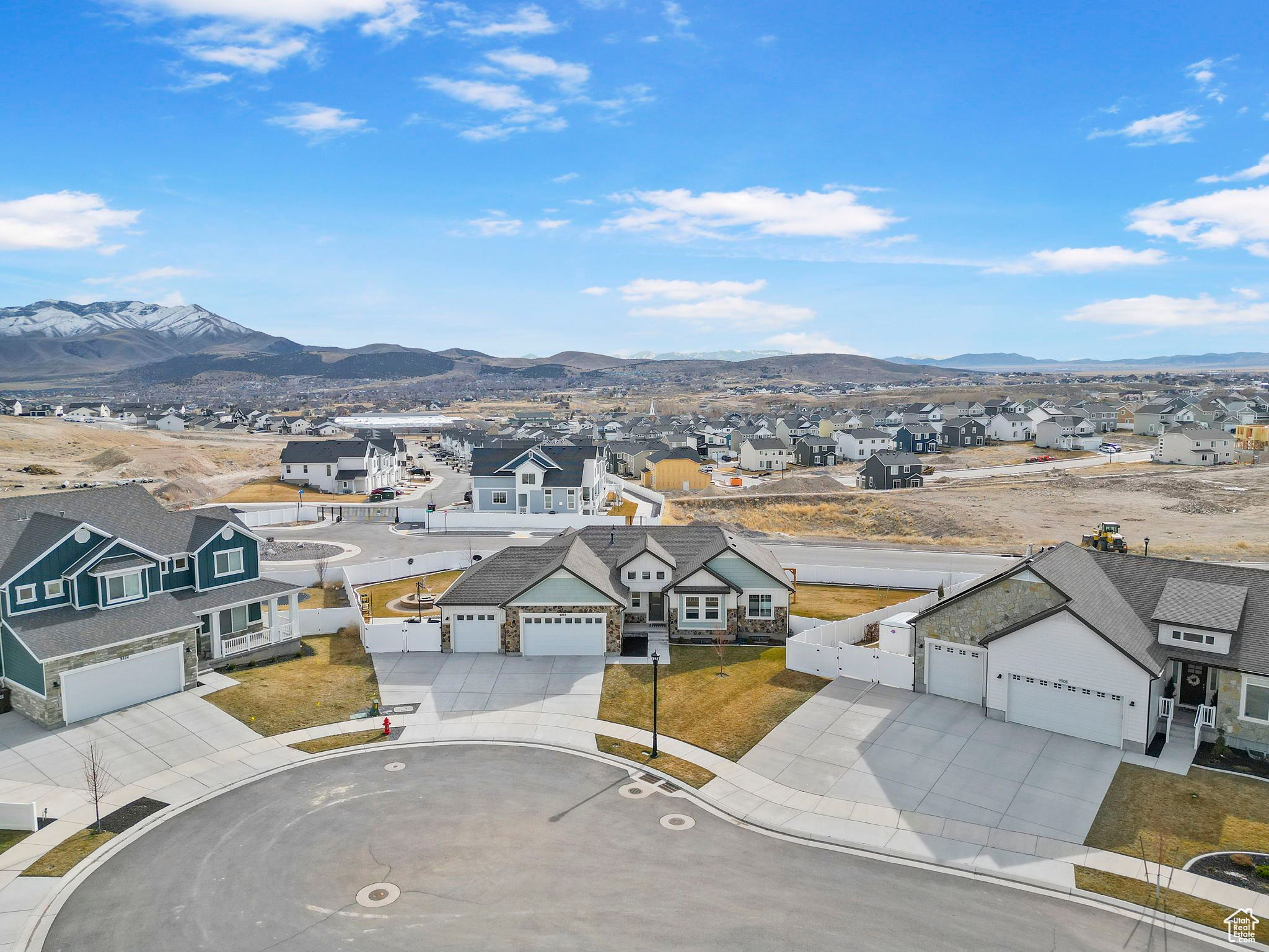 Mountain view with a residential view