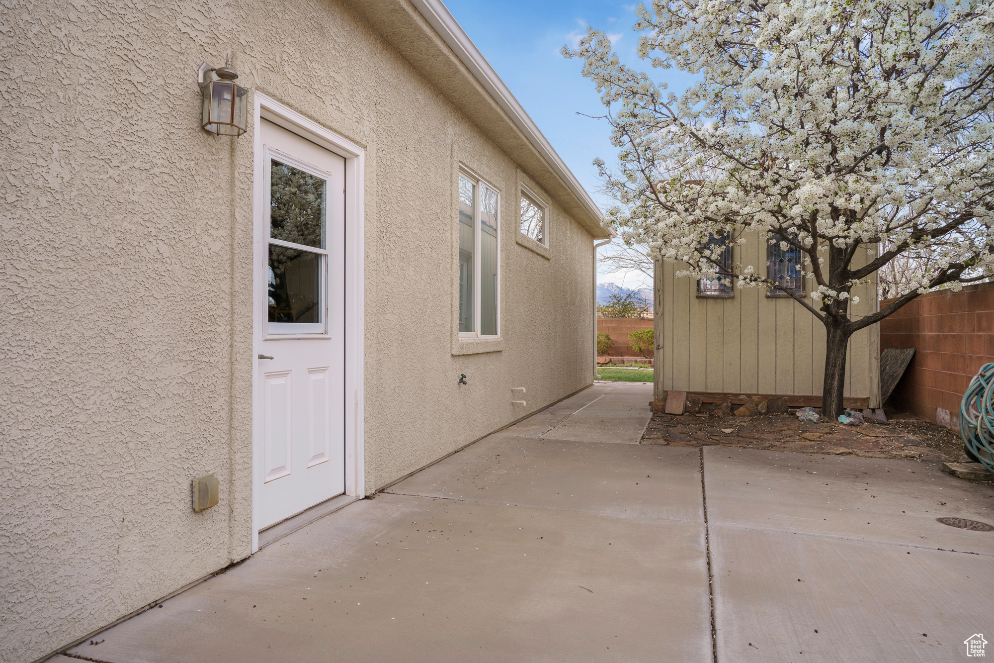 View of patio / terrace featuring fence