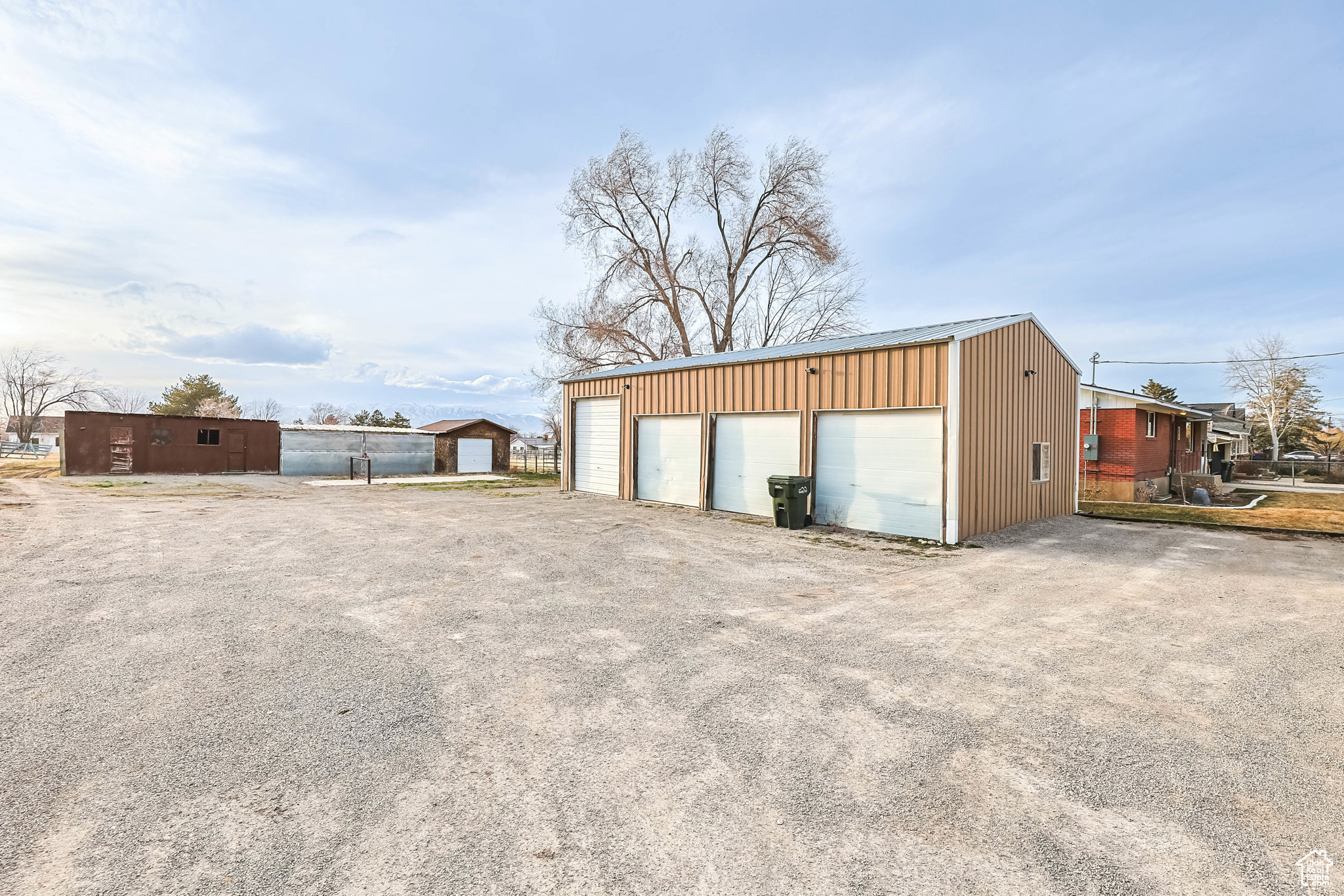 View of outbuilding with an outdoor structure