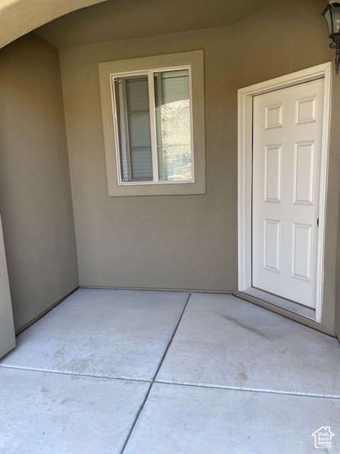 Entrance to property covered porch