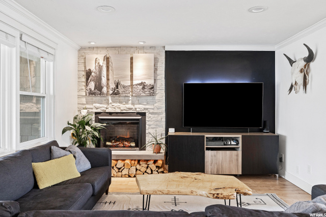 Wood Burning Fireplace with Electric Insert